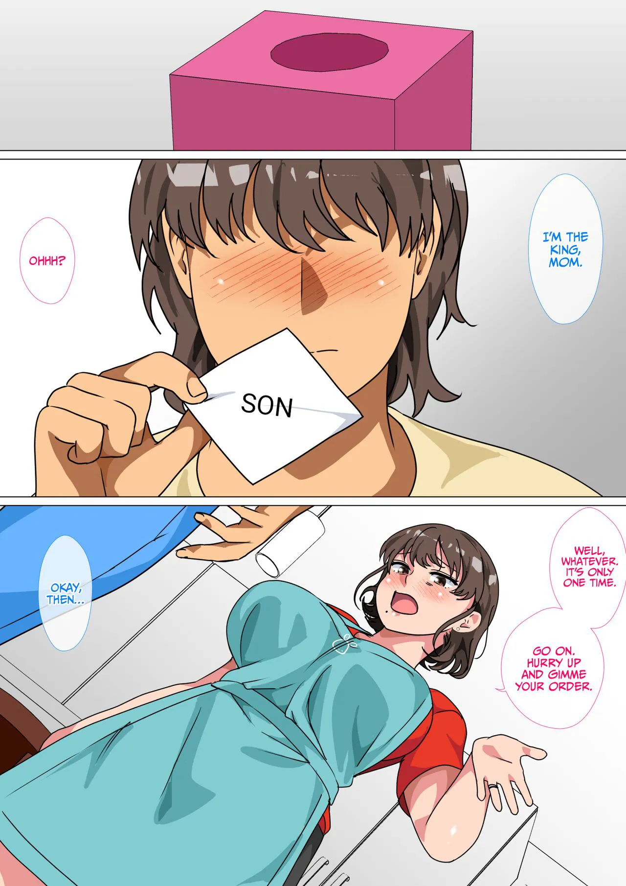 Ousama Game no Meirei de Haha to Sex Shita Hanashi | I Ordered My Mom to Have Sex with Me in King's Game  {korafu} | Page 13