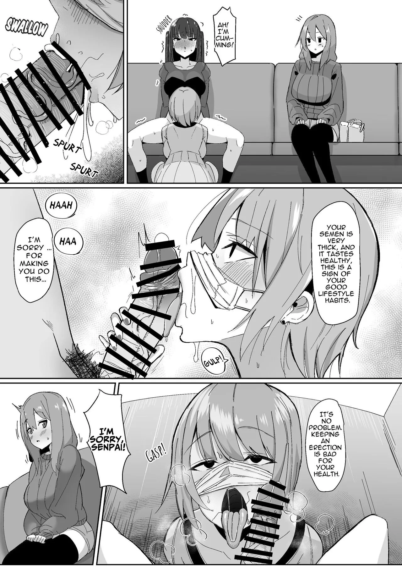 Moshimo Futanari wa Bokki Shitara Shasei suru no ga Atarimae no Sekai dattara ~Clinic Hen~ | What if a futanari getting a boner meant they had to blow their load? ~Clinic~ | Page 9