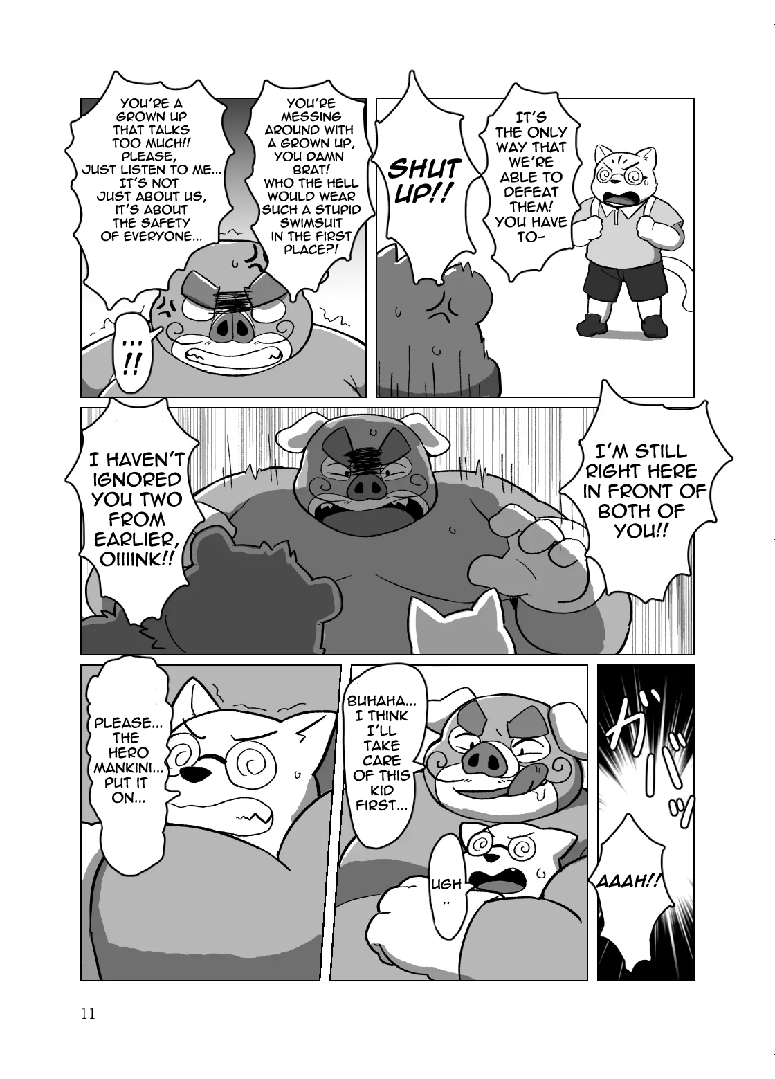 Roshutsu Hentai Dosukebear| Exhibitionist Pervert Dosukebear | Page 10