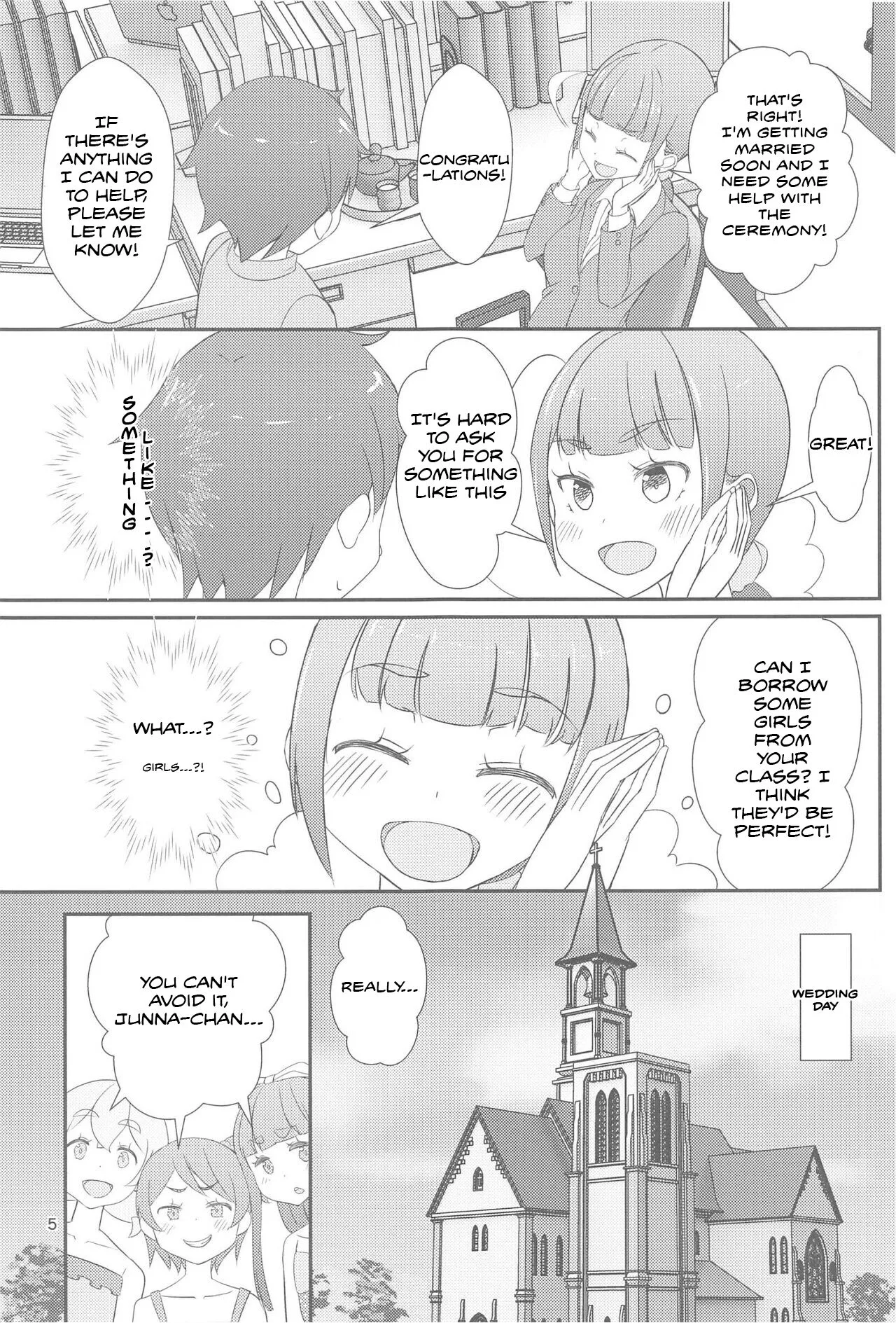 Sensei! Kekkonshiki de "Jojisou" Shitemite! | Sensei! Try dressing up like a little girl at your wedding! | Page 6