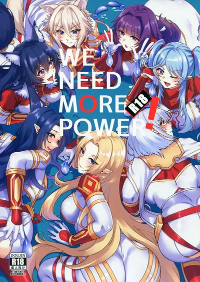 WE NEED MORE POWER! + Alpha Kagenou's main title page