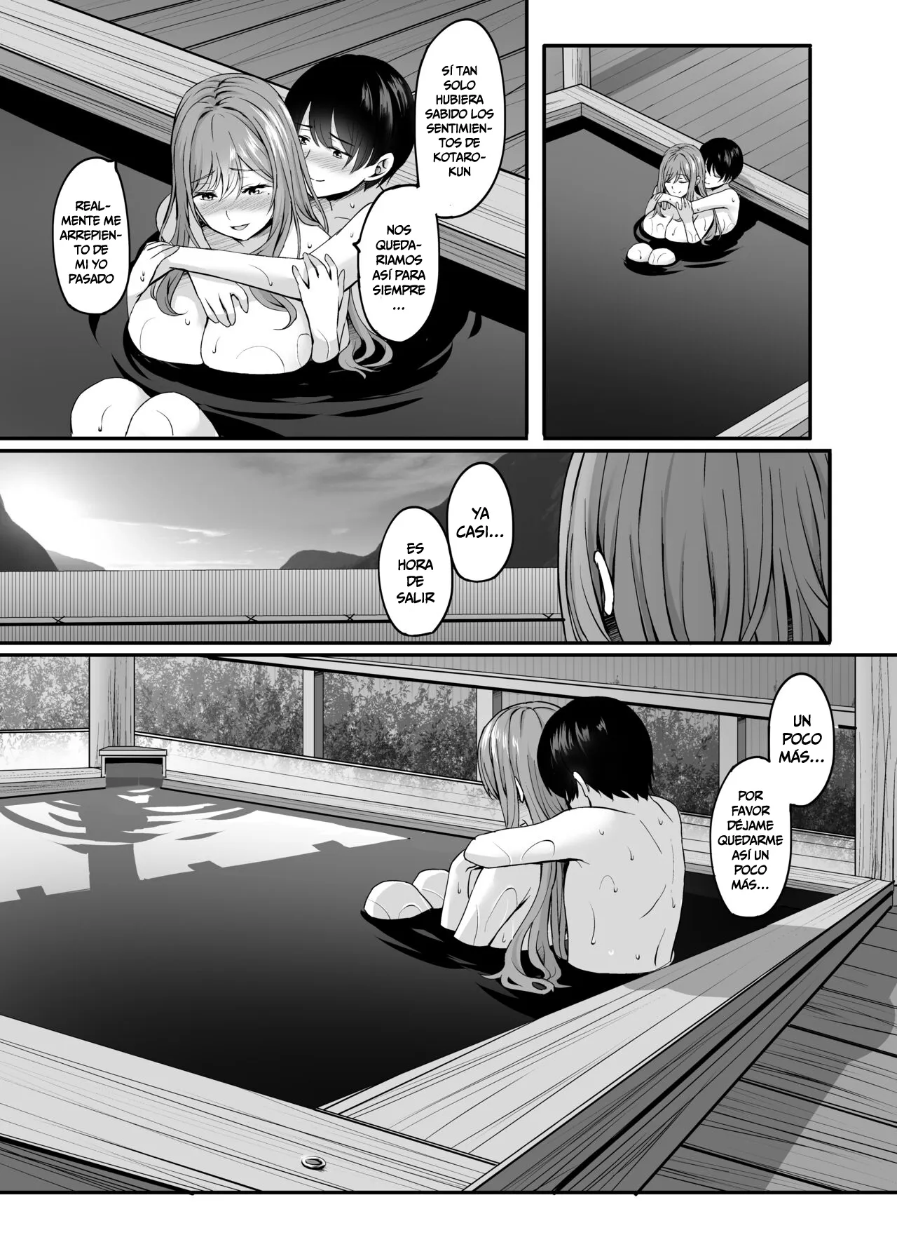 Hitozuma to Onsen to. | Una Mujer Casada en Una Fuente Termal | Page 38