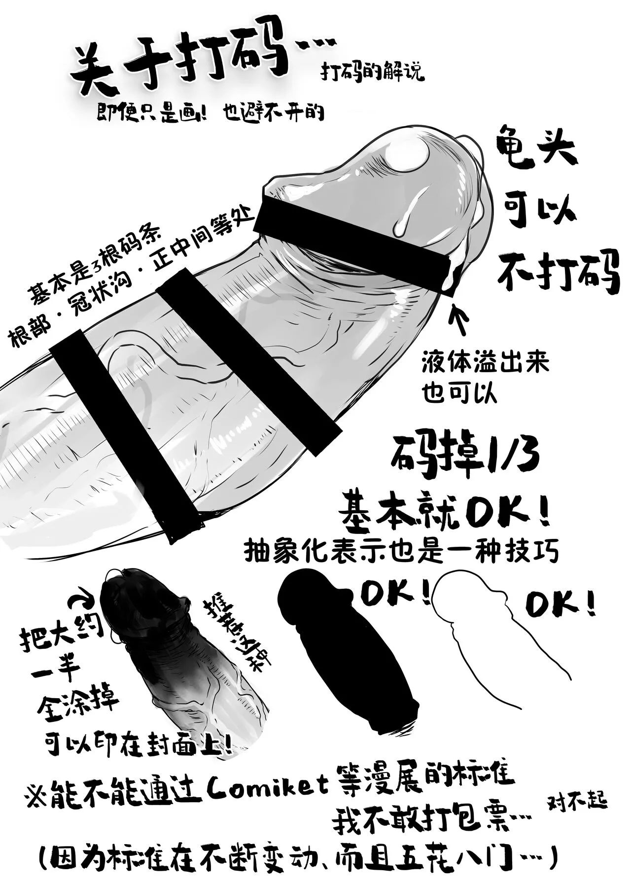 Chinpo no Egakikata to Keshi no Irekata | 男根的绘制方法与打码的方法 | Page 8