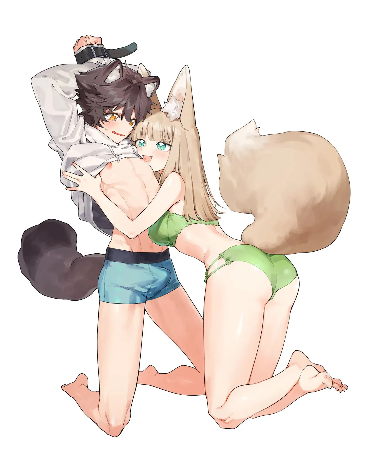 Otoko ga Uke - Kitsune-chan X Tanuki-kun | ♂ ga uke. Kitsune-chan × tanuki-kun | Page 82