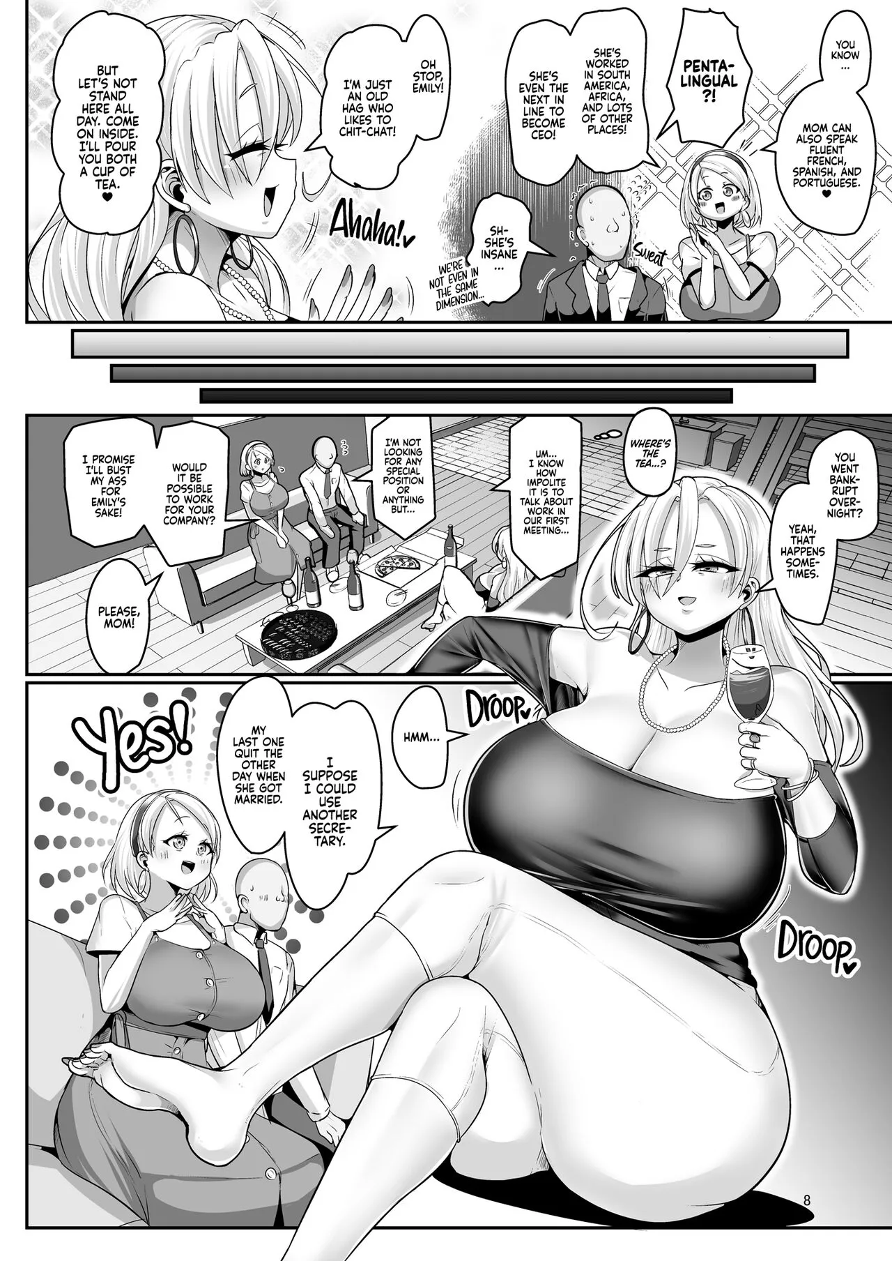 H Daisuki Kinpatsu Hakujin Bakunyuu Ryuugakusei ga Tonari no Heya ni Hikkoshite Kita!! 2 | A Nymphomaniac Blonde Exchange Student with Gigantic Tits Moved in Next Door!! 2  {2d-market.com} | Page 10