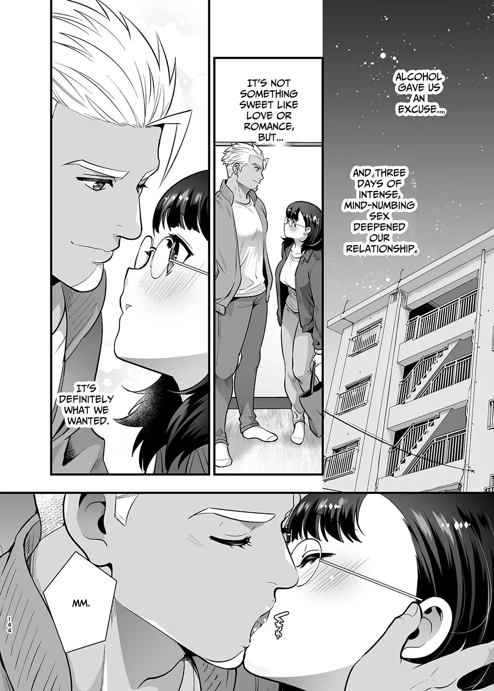 Seiyoku o Moteamasu Jimi de Nekura na Watashi ga Gatenkei Joushi ni Taberareru 3-kakan | Gloomy Normie with Pent-up Lust gets Devoured by her Blue-collar Boss for THREE DAYS | Page 144