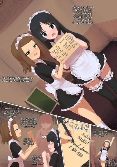 Mio maid service + Maid Ritsu's main title page