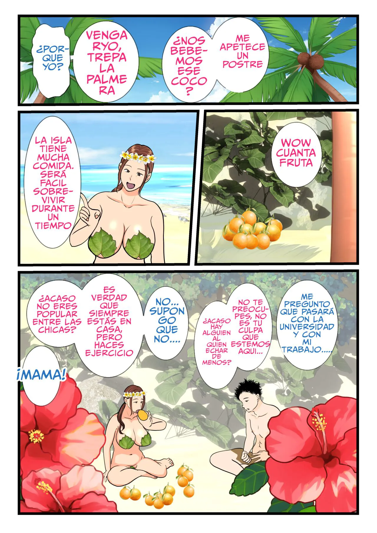 Moto Yan Haha, Mujintou nite Mesu ni naru Zenpen | Page 14