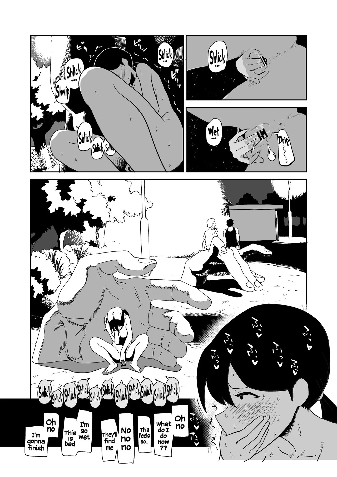 Yoru, Kouen, Roshutsu Jii. | Night, Park, Public Masturbation | Page 11