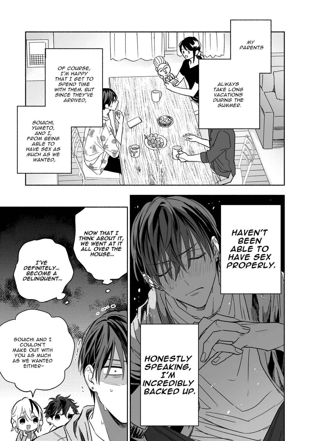 Tachi to Neko Docchi ga Ii no? 3 ~Soto demo Nakayoku Mitsudomoe~ | Top or Bottom? 3 ~Vacation 3-way Sex~ | Page 7