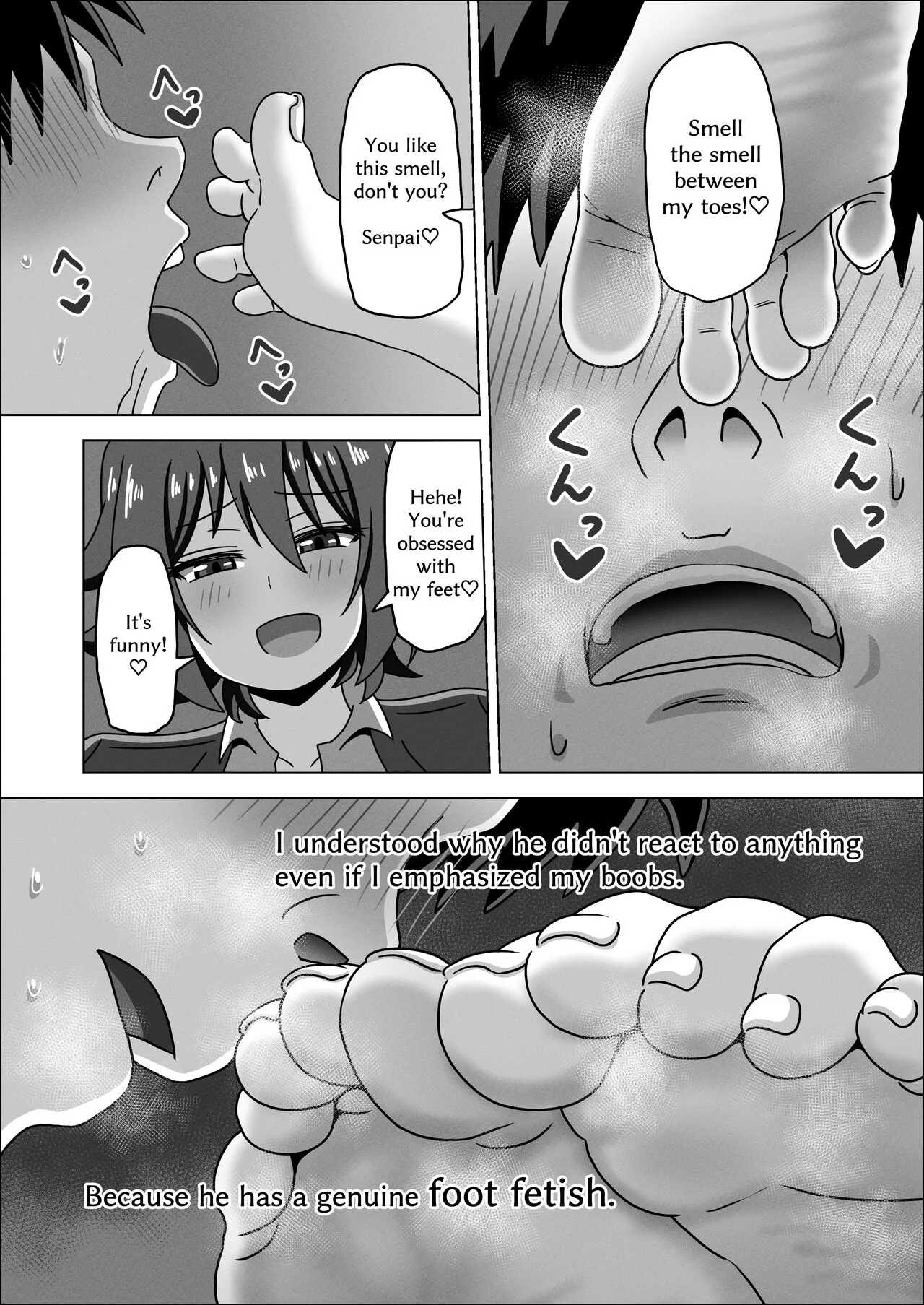 Kouhai no Ashi de Gachi Boki Shite Hazukashikunainsu ka? Wara | Aren't You Ashamed of Getting a Boner from Your Junior's Feet? LOL | Page 8