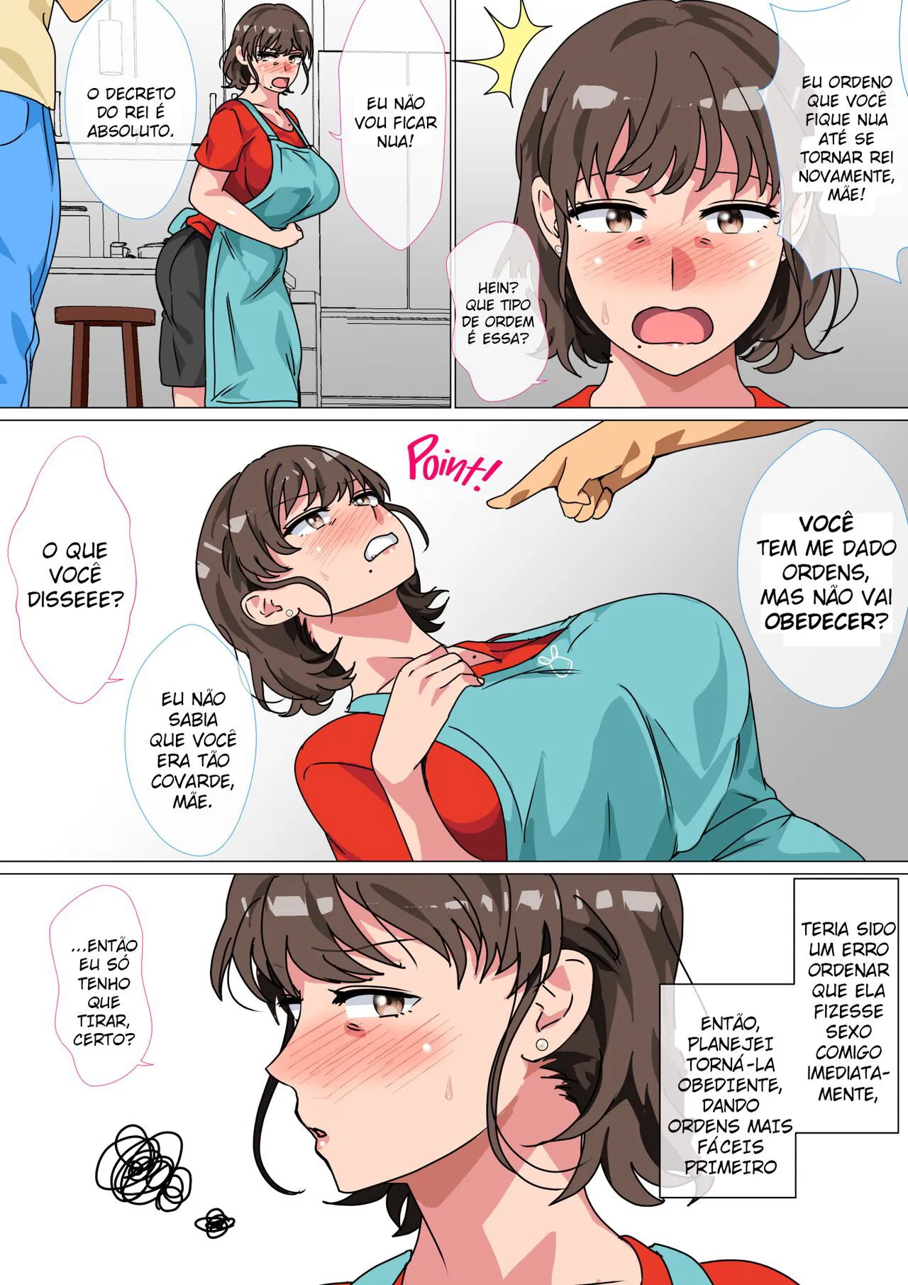 Ousama Game no Meirei de Haha to Sex Shita Hanashi - Eu ordenei que minha mãe fizesse sexo comigo no jogo do King | Page 13