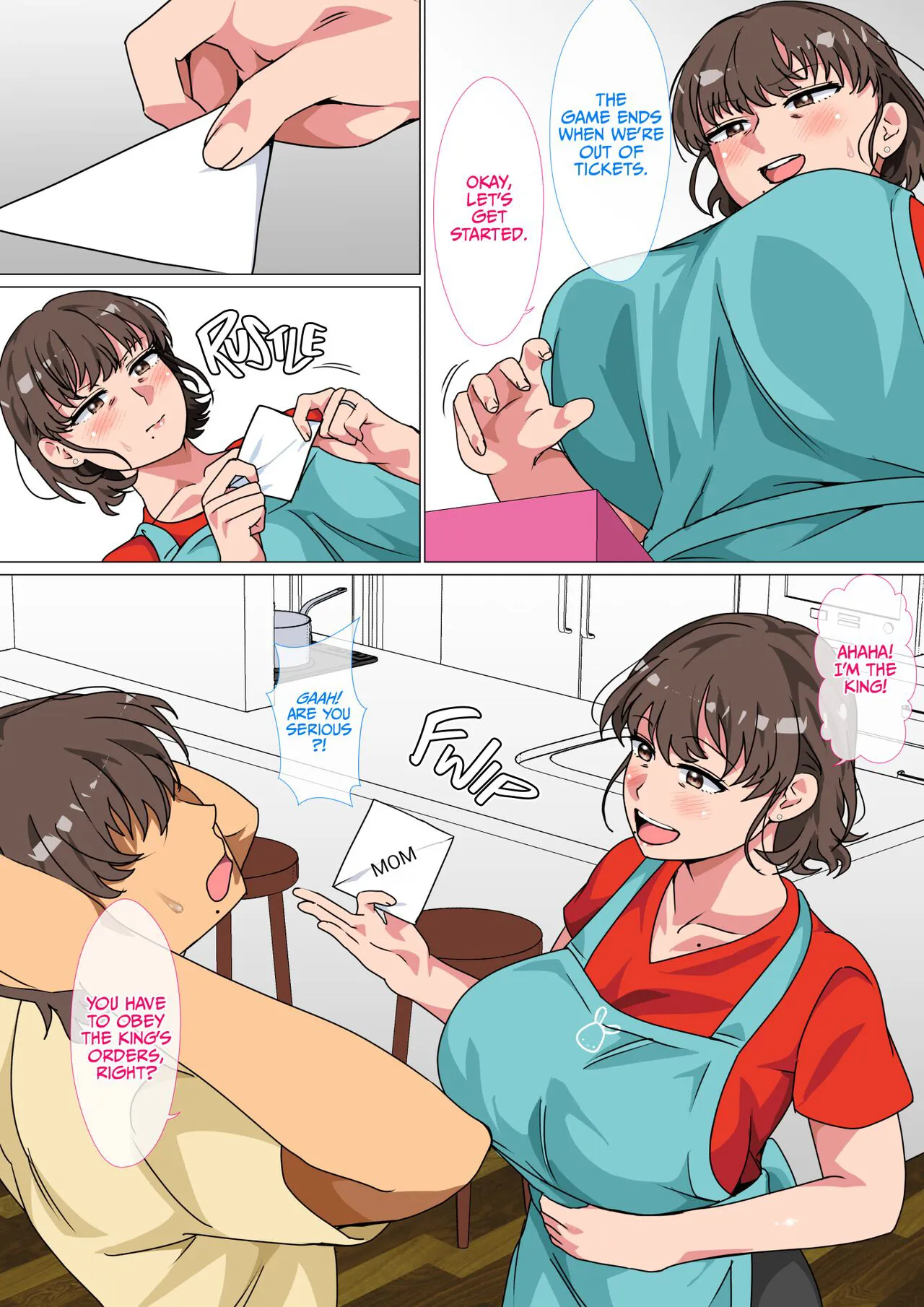 Ousama Game no Meirei de Haha to Sex Shita Hanashi | I Ordered My Mom to Have Sex with Me in King's Game  {korafu} | Page 10