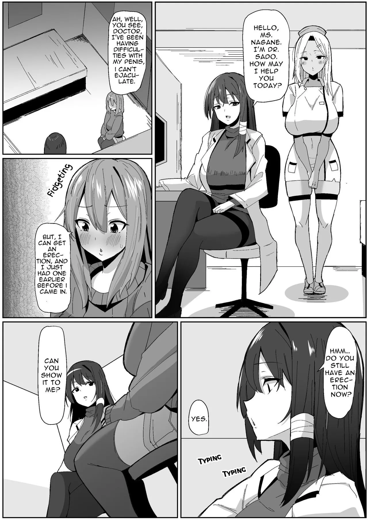 Moshimo Futanari wa Bokki Shitara Shasei suru no ga Atarimae no Sekai dattara ~Clinic Hen~ | What if a futanari getting a boner meant they had to blow their load? ~Clinic~ | Page 12