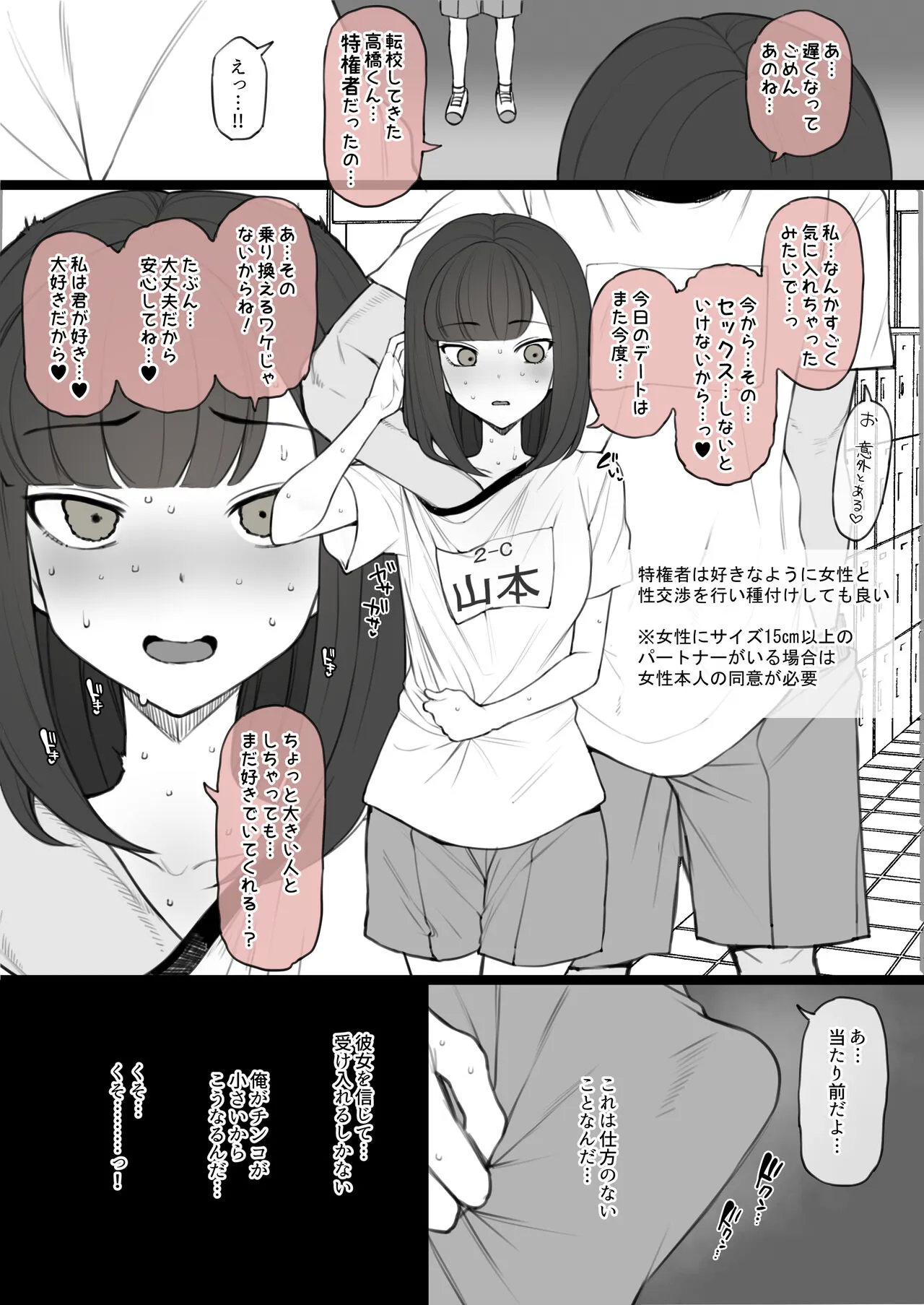 Penis no Dekasa de Subete ga Kimaru Sekai de Sochin no Boku ga Kisekiteki ni Te ni Ireta Kanojo wa Touzen no You ni Dekachin ni Netorarete Owaru | Page 8