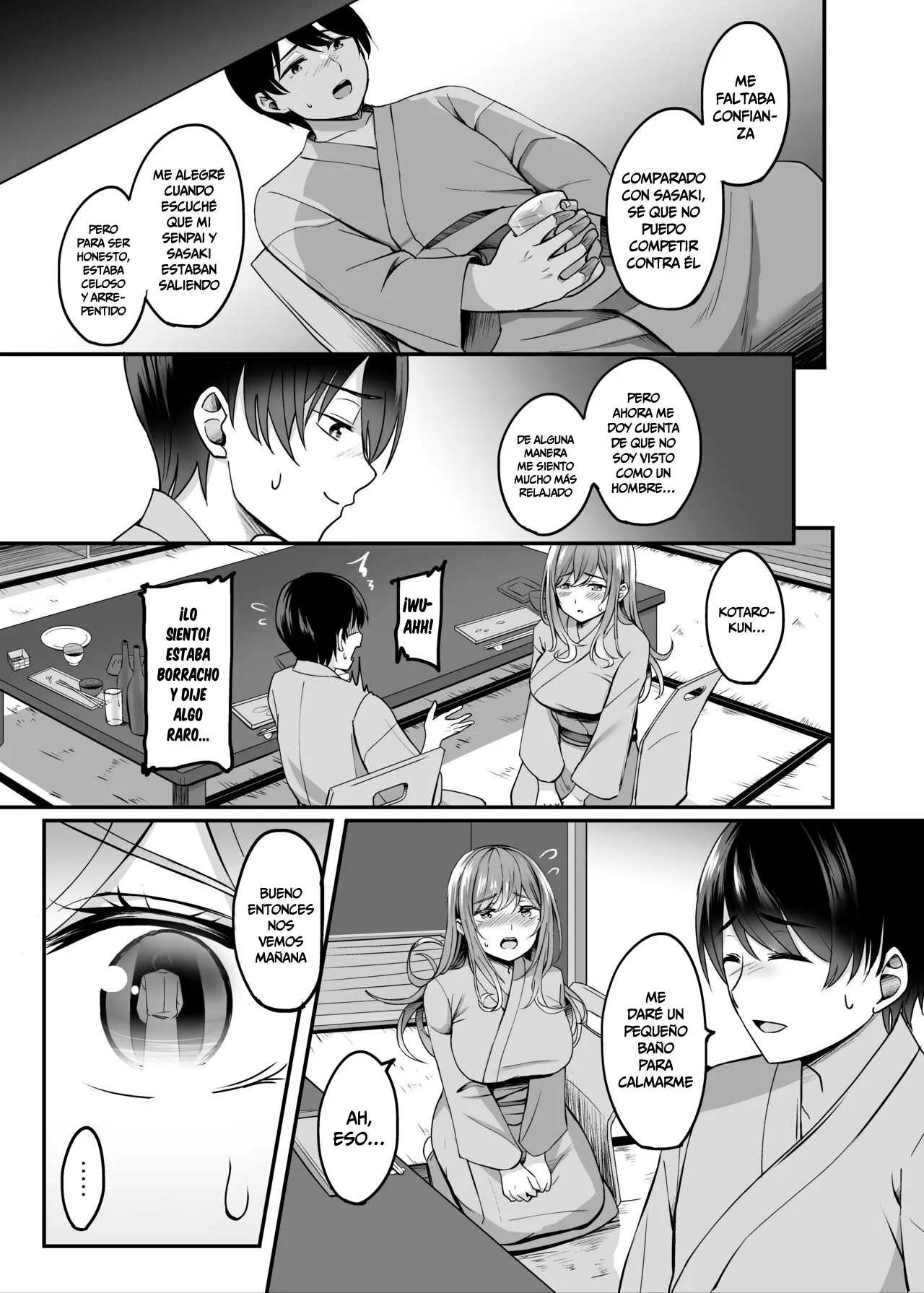 Hitozuma to Onsen to. | Una Mujer Casada en Una Fuente Termal | Page 10