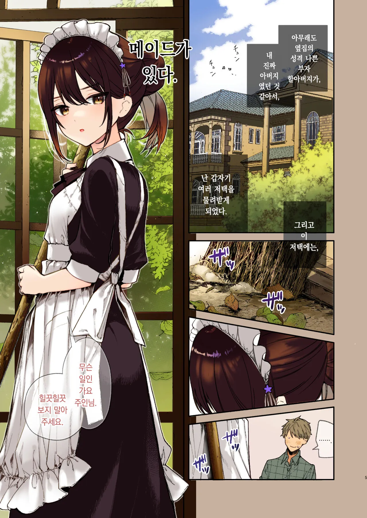 Jitome Maid-san to Love Love Ecchi | 차가운 눈 메이드 씨와 러브러브 엣찌 | Page 5