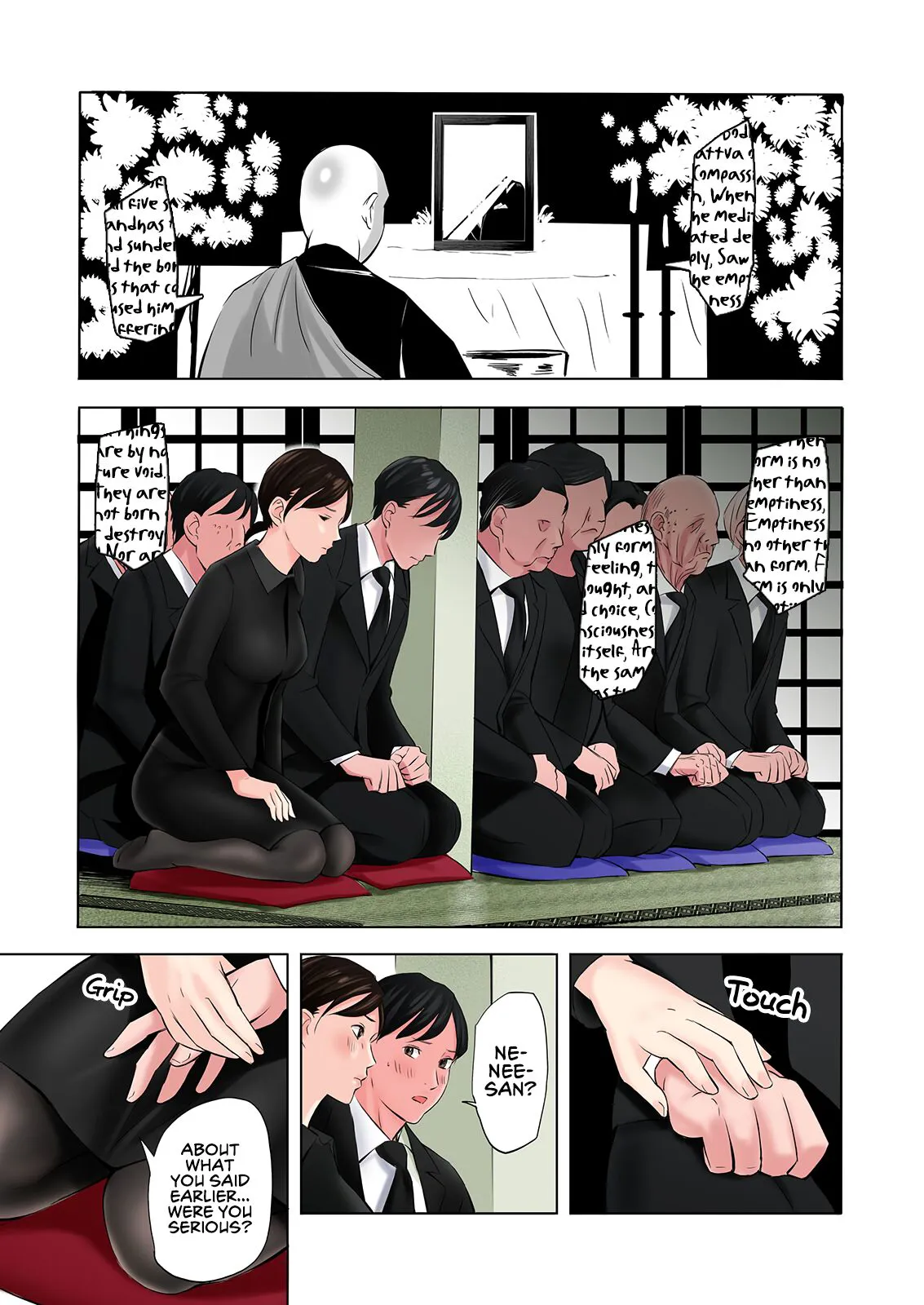 Mofuku Miboujin no Erohon desu | This is a Fap Book ft. a widow in her mourning dress | Page 13