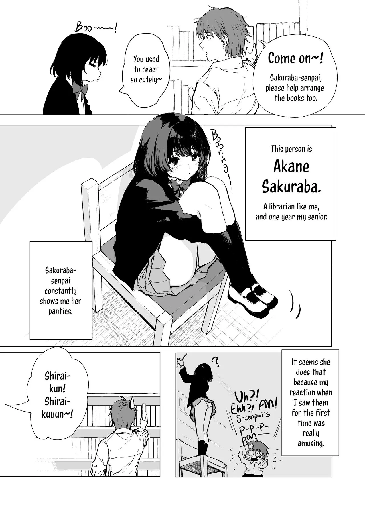 Sakuraba Senpai wa Misetagari | Sakuraba-Senpai Likes to Expose Herself to Me | Page 4