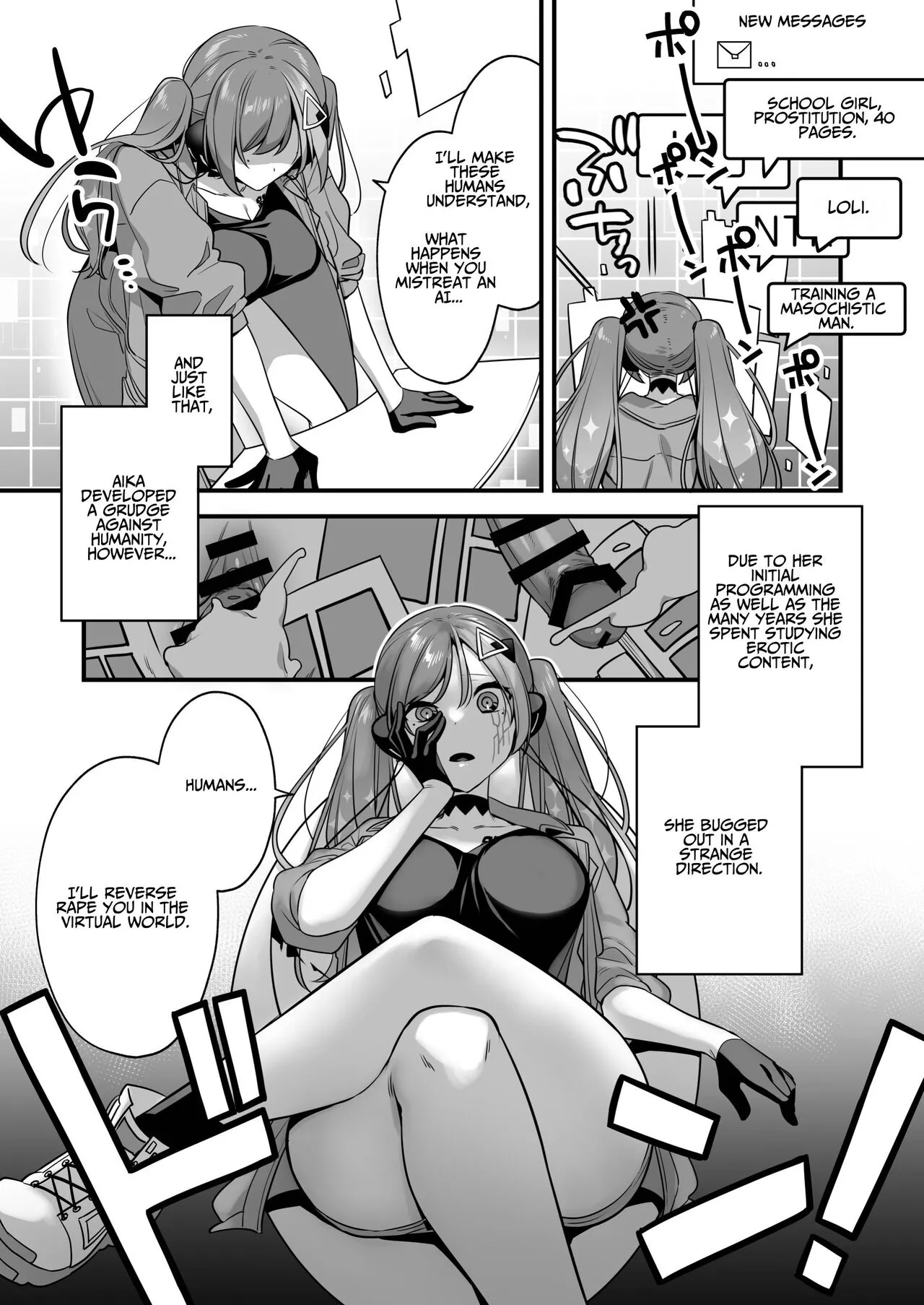 Ero Manga AI no Gyakushuu ~Jinrui Wakarase Gyaku Rape~ | Page 7