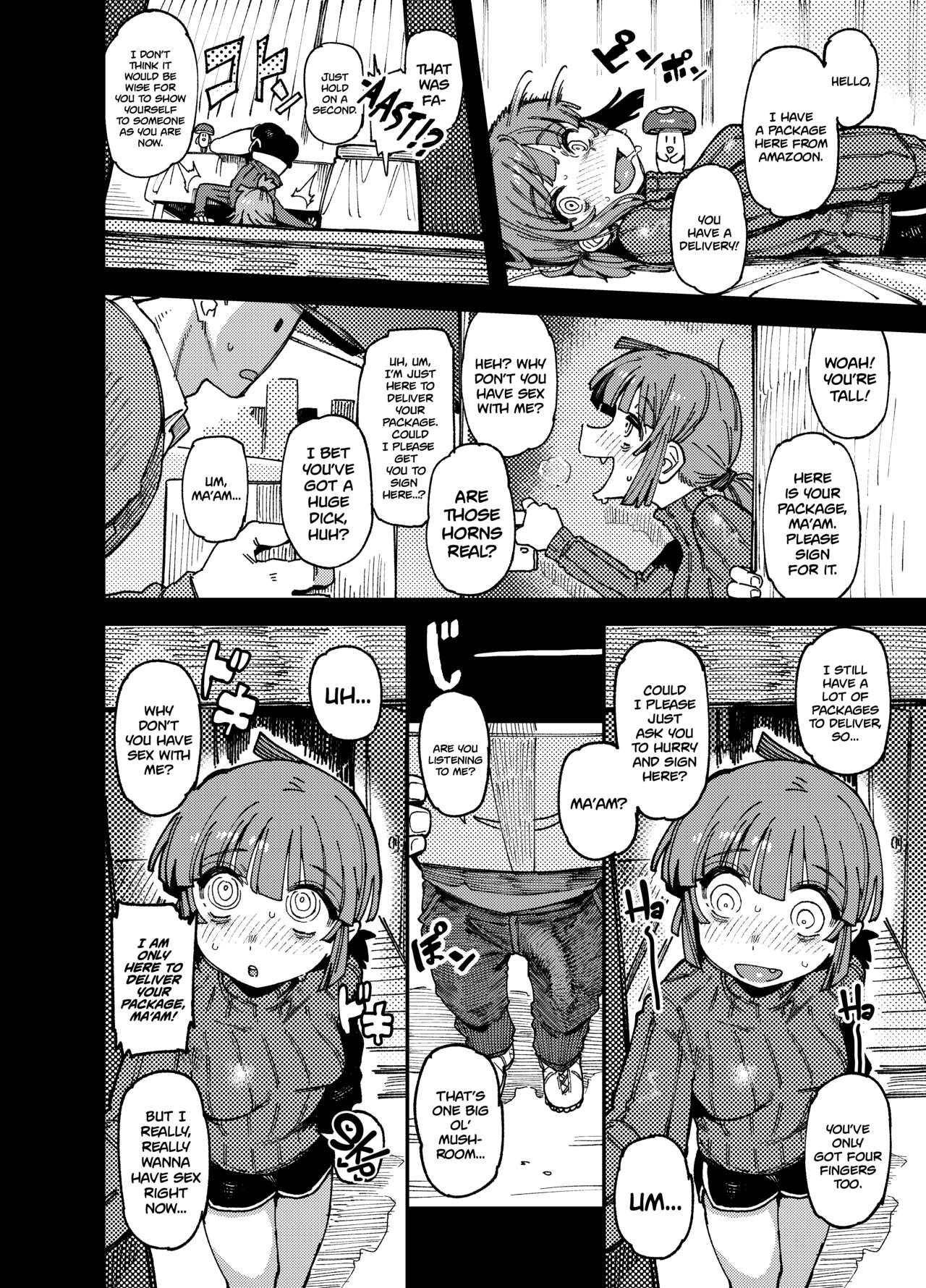 Ie ga Shike Sugite Haete Kita Genkaku Yuuhatsu Kinoko wo Gosyoku Shite Hatsujyou Shita Ato no Are ya Kore | Page 10