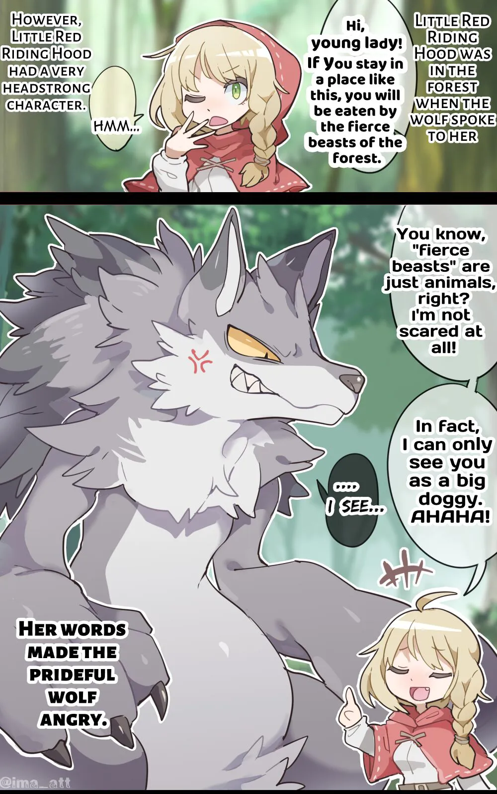 [imaat] The Wolf VORE Little Red Riding Hood [English / Japanese]'s first page