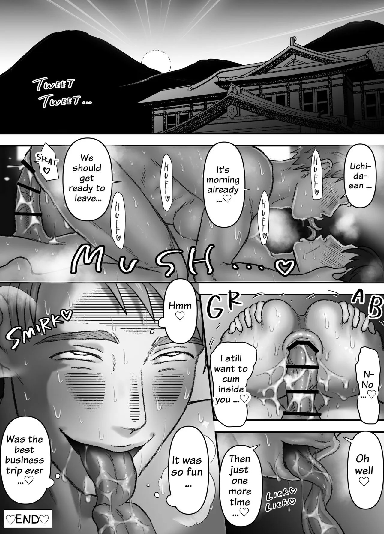 Do Sukebe Kaishain Endou Rannosuke no Shucchou Ryokou | Ran-nosuke, the Dirty Slutty Businessman's Business Trip | Page 35