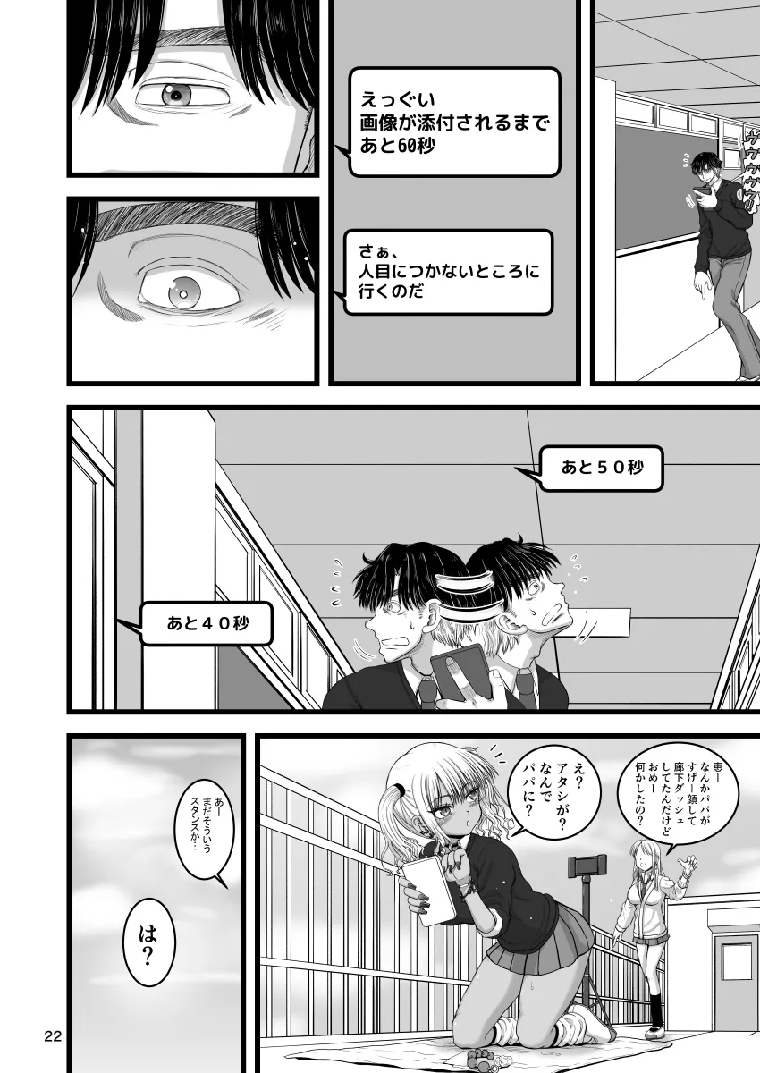 Amaetai Gal wa Fukegao no InCha ni Fuigui Semarimashita | Page 22