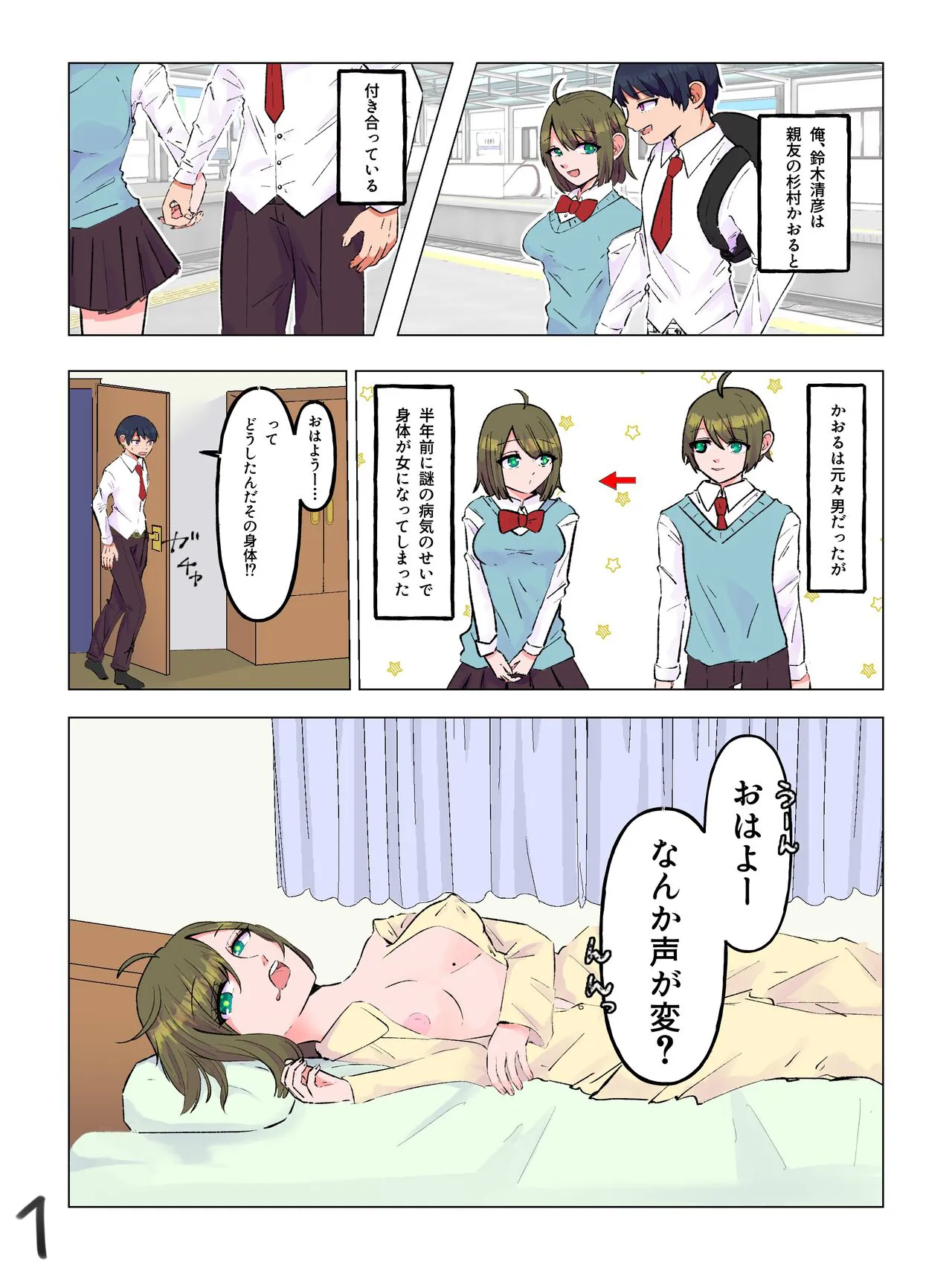 Nyotaika Shita  Shinyuu to  Irekawatta Ore ♂ | Page 2