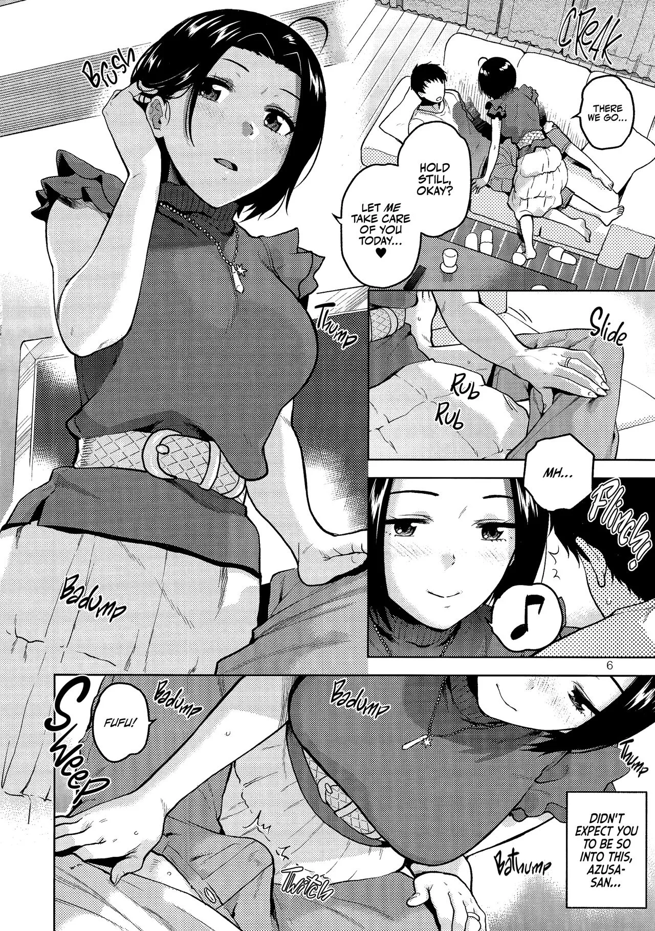 Azusa-san ga Te to Kuchi dake de Shite Kureru Hon | Azusa-san Only Uses Her Hands and Mouth | Page 7