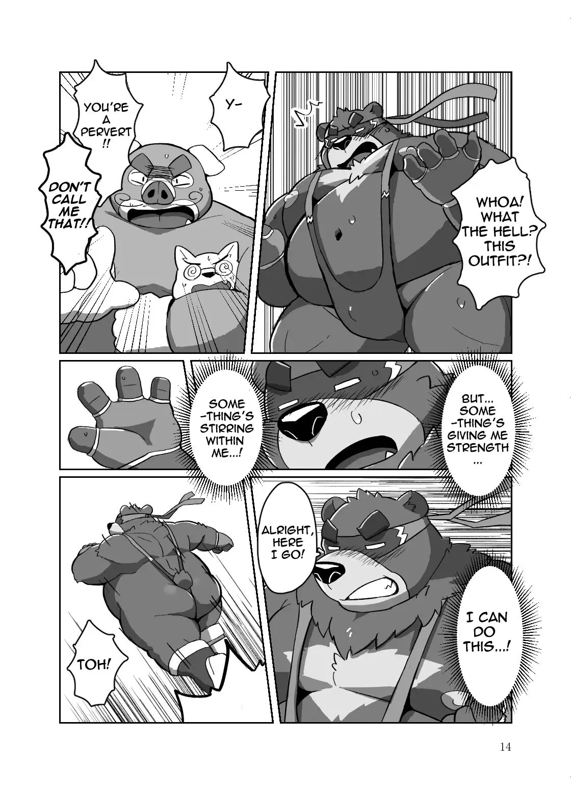 Roshutsu Hentai Dosukebear| Exhibitionist Pervert Dosukebear | Page 13