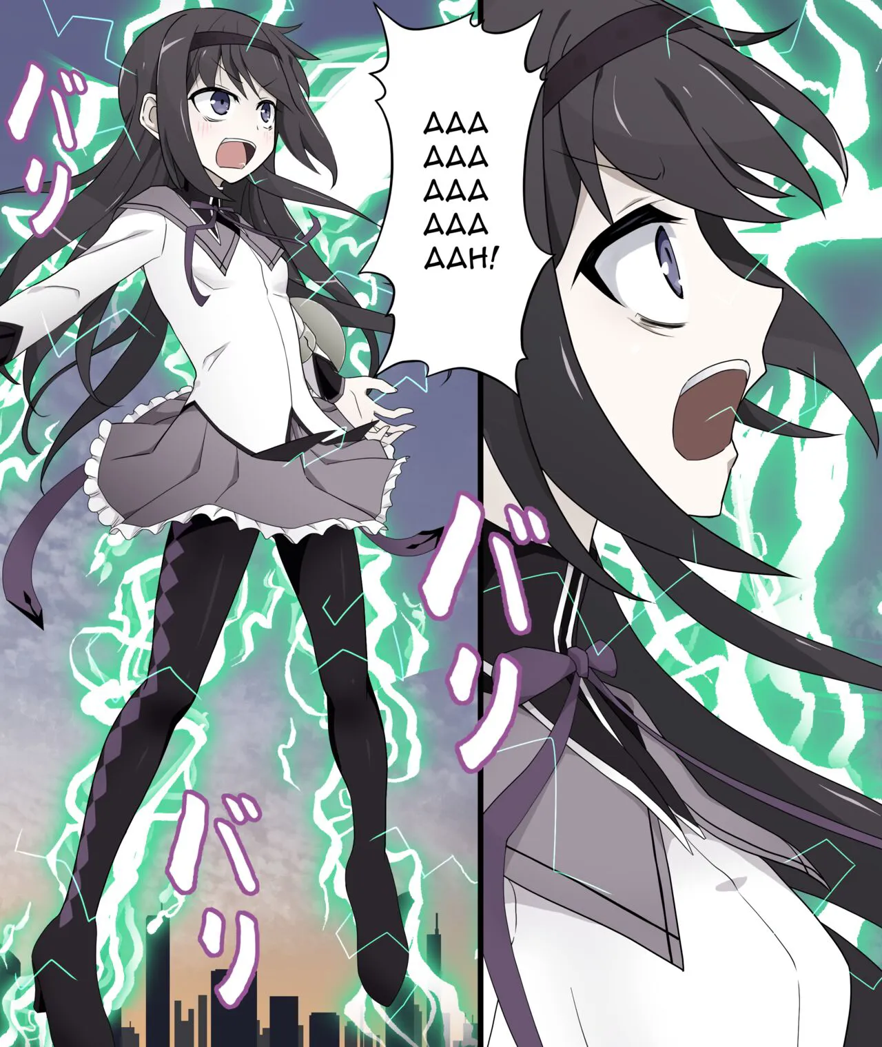 [Nihon Dandy (Matsuno Susumu)] Homu Homu forced to untransform by electric shock + Textless + Bonus (Puella Magi Madoka Magica) [English]'s first page