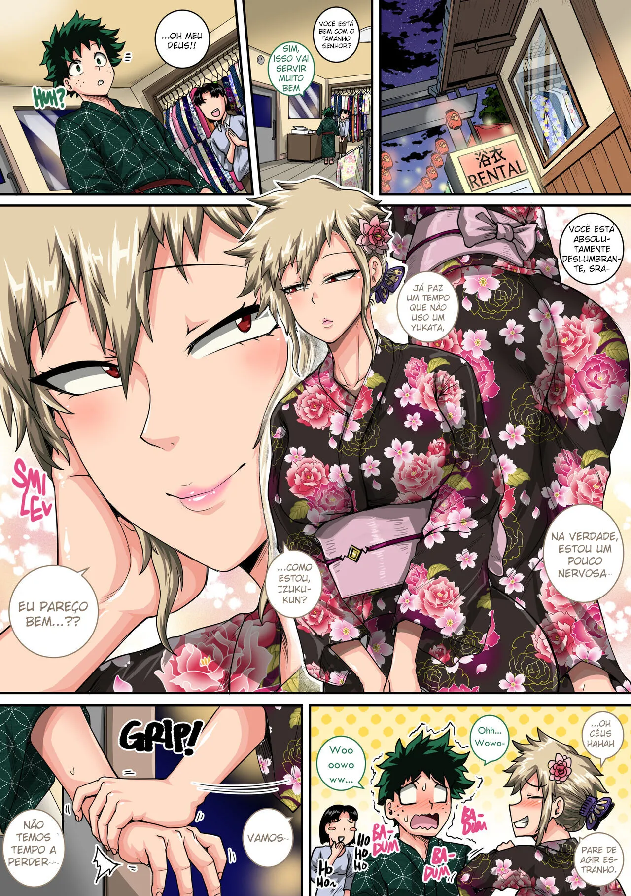 Boku no Harem Academia Bakugou Mama to no Natsuyasumi "Chuunen" | Férias de Verão com a Mãe do Bakugo Parte 2 | Page 50