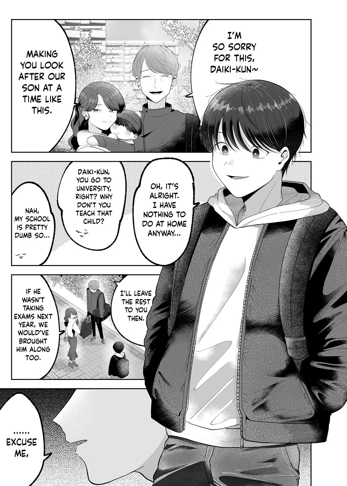 Itoko to Issho ni Orusuban ~Fubin Shounen to Doutei Daigakusei no Isshuukan~ | Staying at Home With My Cousin ~A Pitiful Boy and a Virgin University Student’s One Week Together~  {Choco Nanana} | Page 2