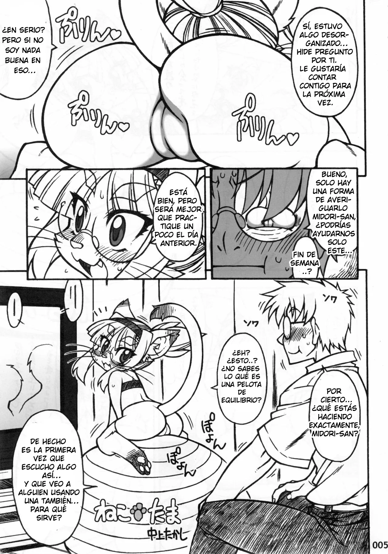 (C81) [Mayoineko (Nakagami Takashi)] Neko Tama | Midori's Neko Kano 2 (Kemokko Lovers 2) [Spanish]'s first page