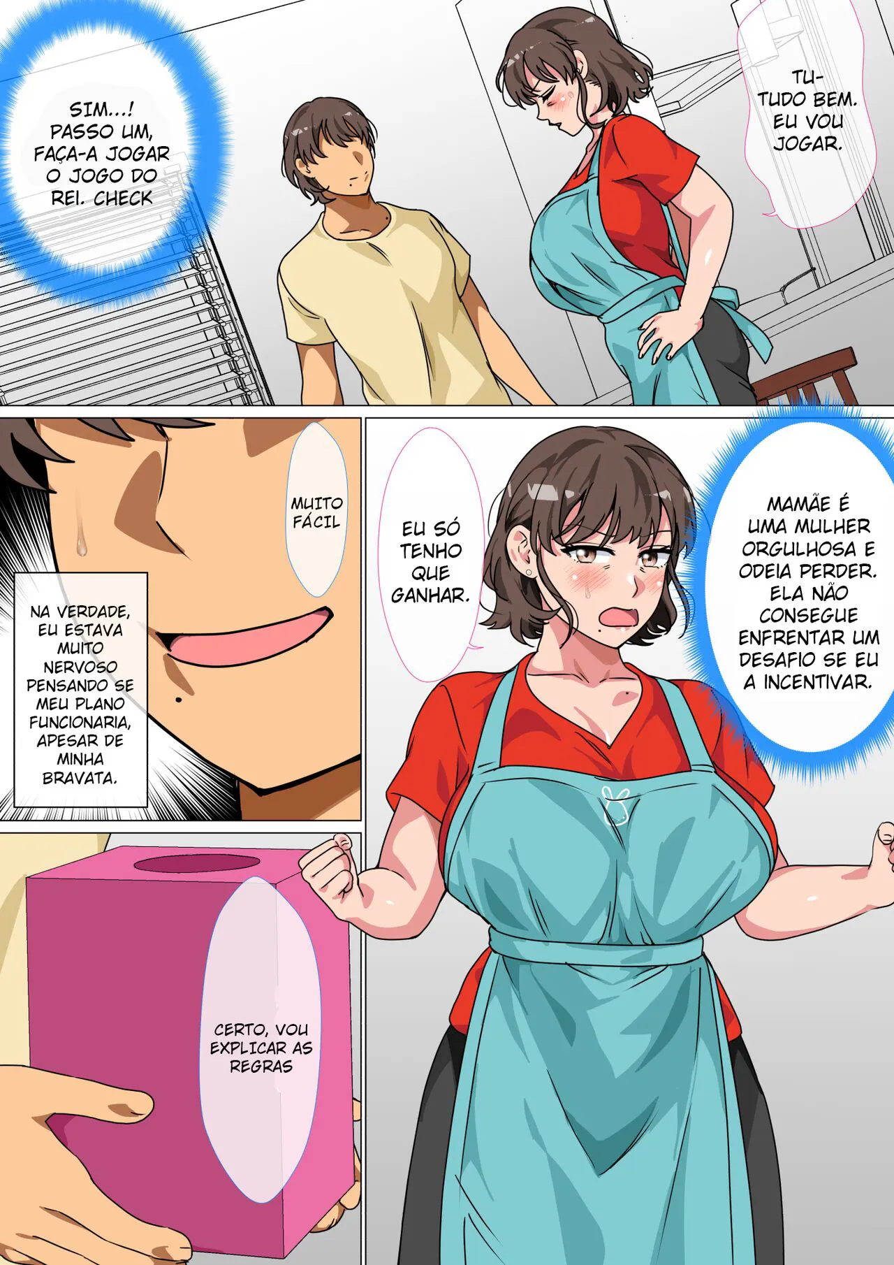 Ousama Game no Meirei de Haha to Sex Shita Hanashi - Eu ordenei que minha mãe fizesse sexo comigo no jogo do King | Page 7