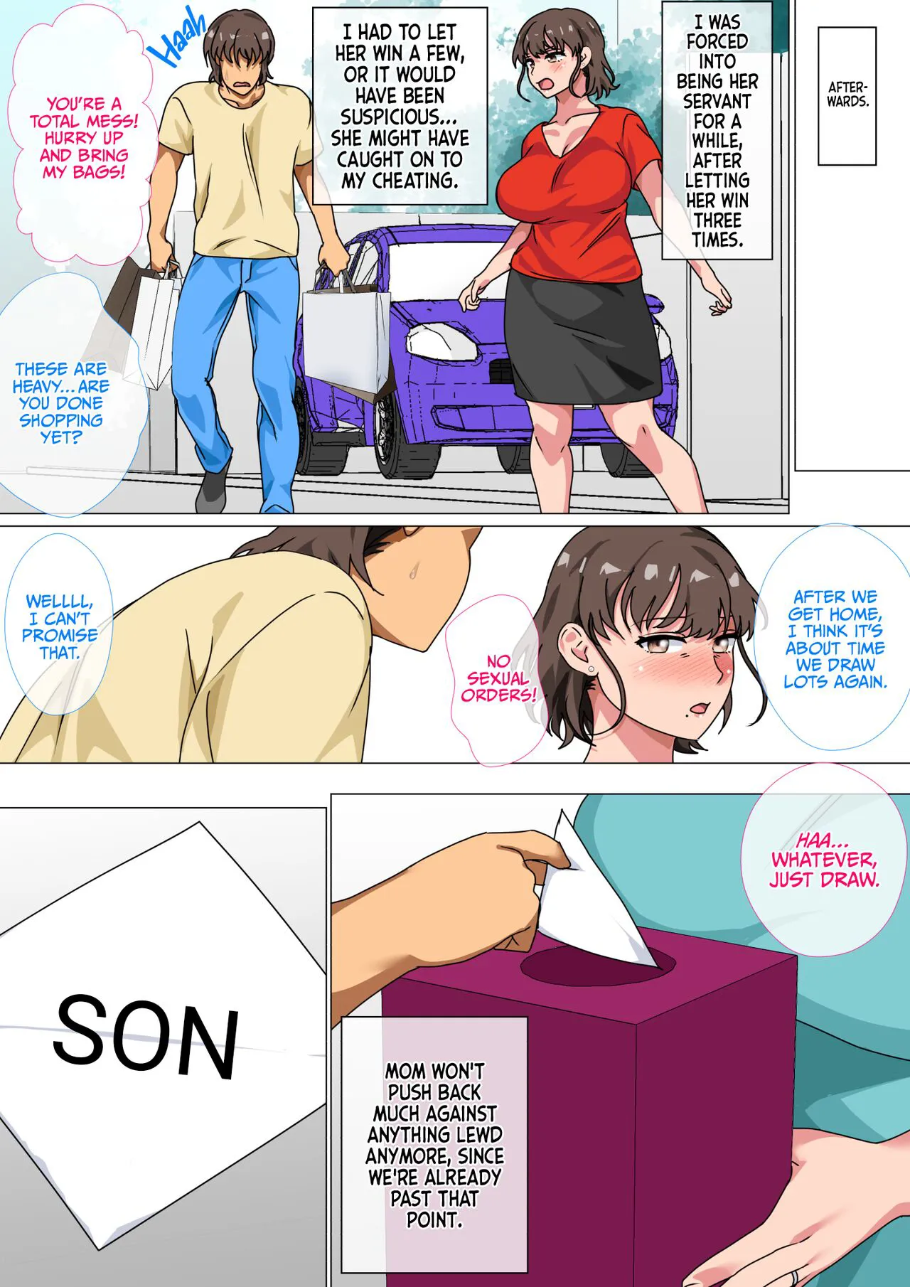 Ousama Game no Meirei de Haha to Sex Shita Hanashi | I Ordered My Mom to Have Sex with Me in King's Game  {korafu} | Page 48