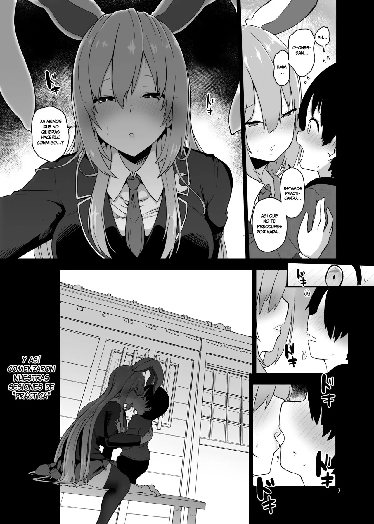 Saitei de Dou Shiyou mo Nai Usagi no Onee-san - A bad rabbit singing a hymn. | La hermana coneja reprensible | Page 7