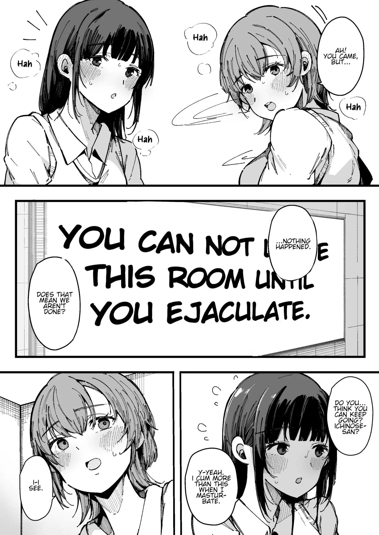 The room you can't leave until you ejaculate┃Shasei Shinai to Derarenai Heya | Page 13