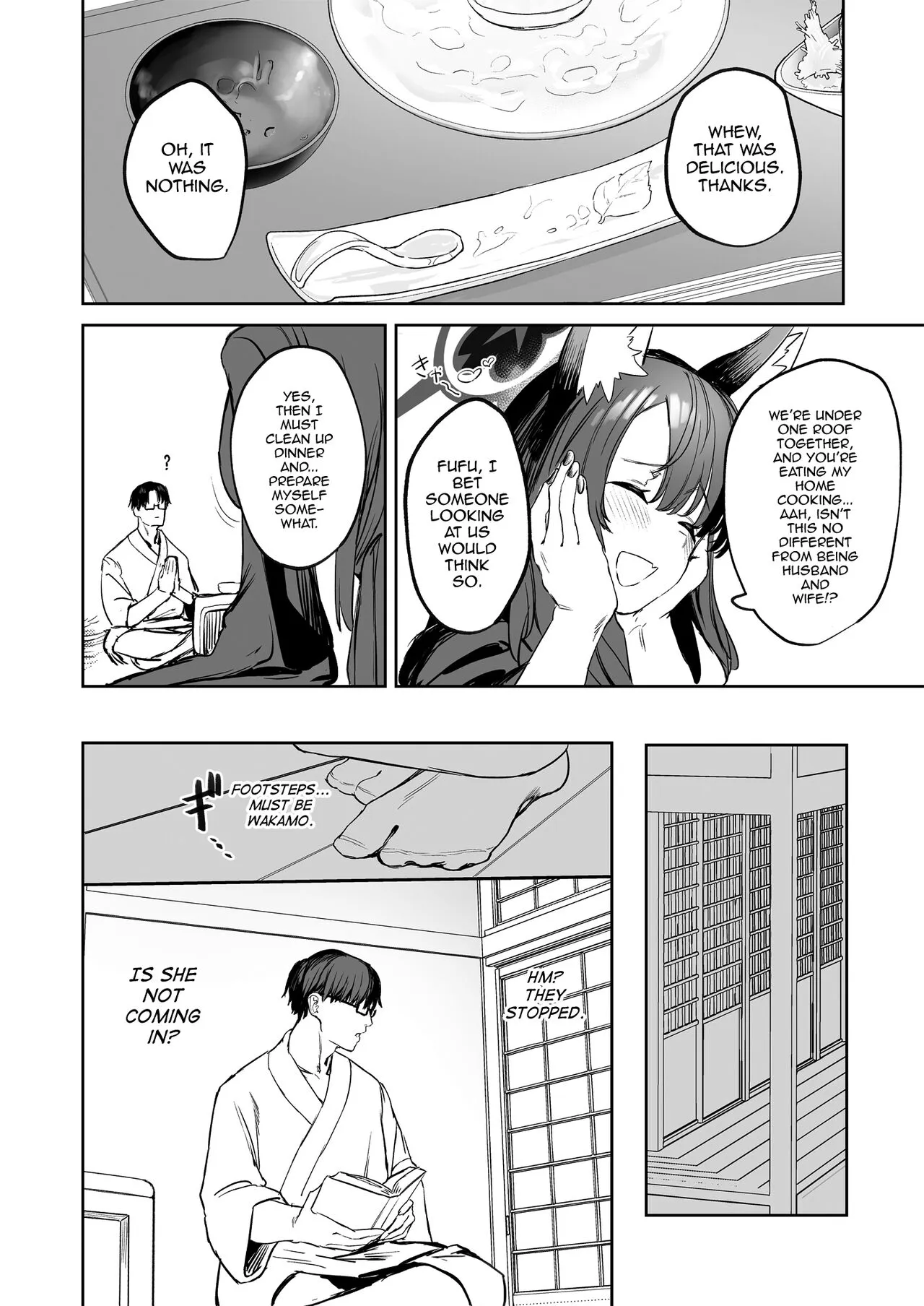 Yane no Shita Wakamo to Futari Omotenashi | Underneath One Roof, Together With Wakamo, Hospitality. | Page 10