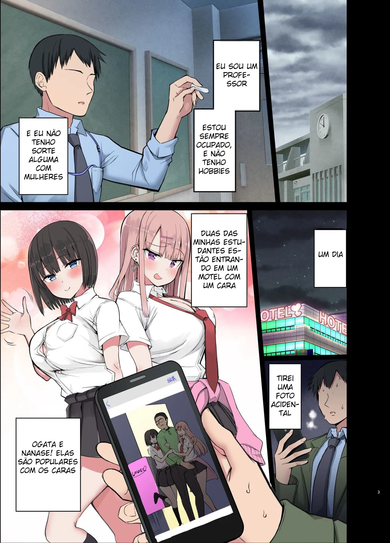 Bitch Gal! Sensei no BIG Chinchin Daaisuki | Slutty Gals! ~We Luv Your BIG Dick~ | Page 2