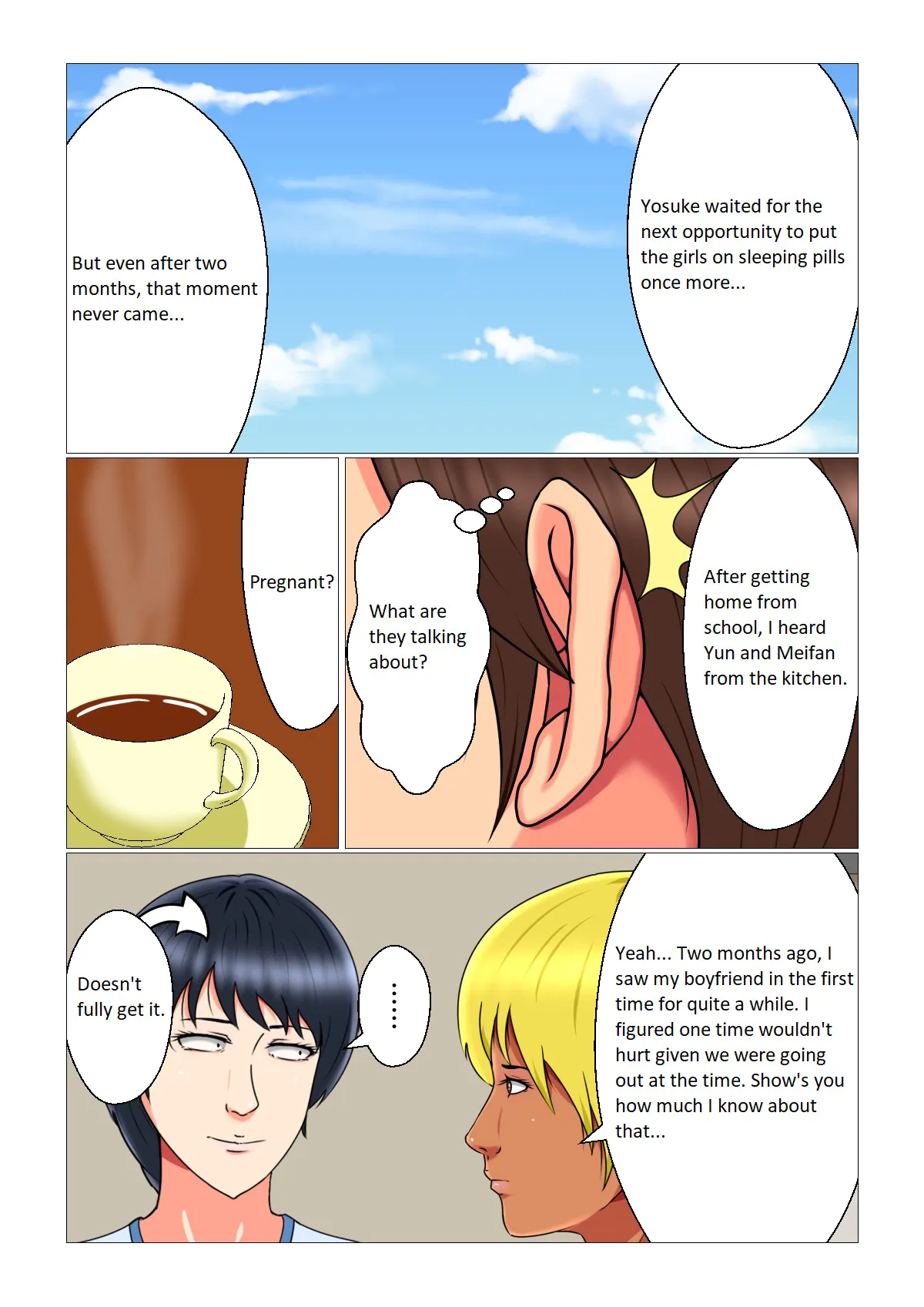 Suimin Kan Ninshin Vol. 3 "Yuna to Meifan" | Sleep Rape Pregnancy Vol. 3 "Yuna and Meifan" | Page 53