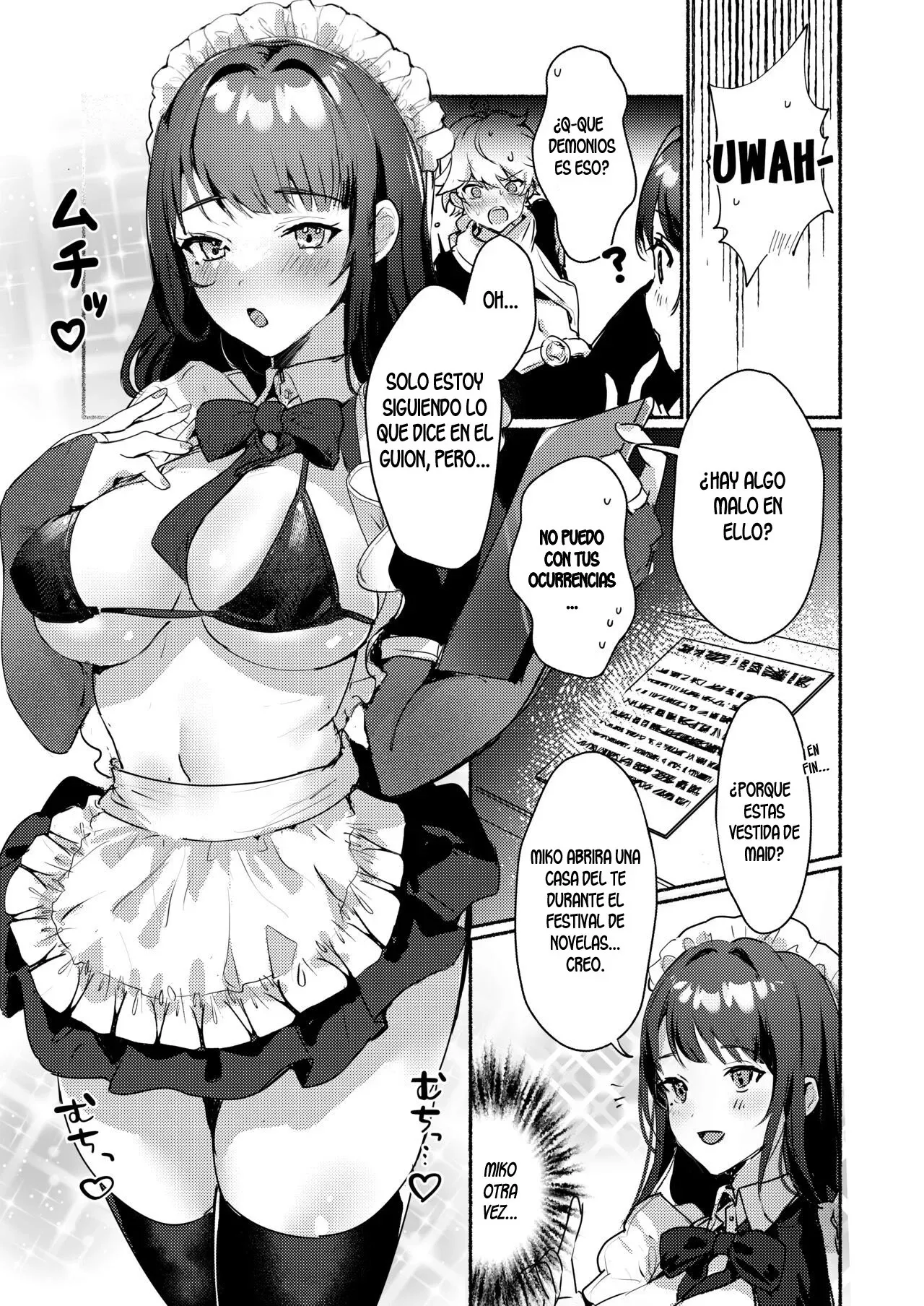 Inazuma Da-Maid Chaya ~Itsumo yori Ecchi na Kibun no Maid-san to Cosplay Ecchi~ | Casa de te en Inazuma ~Cosplay sexo con maids inusualmente calientes~ | Page 4