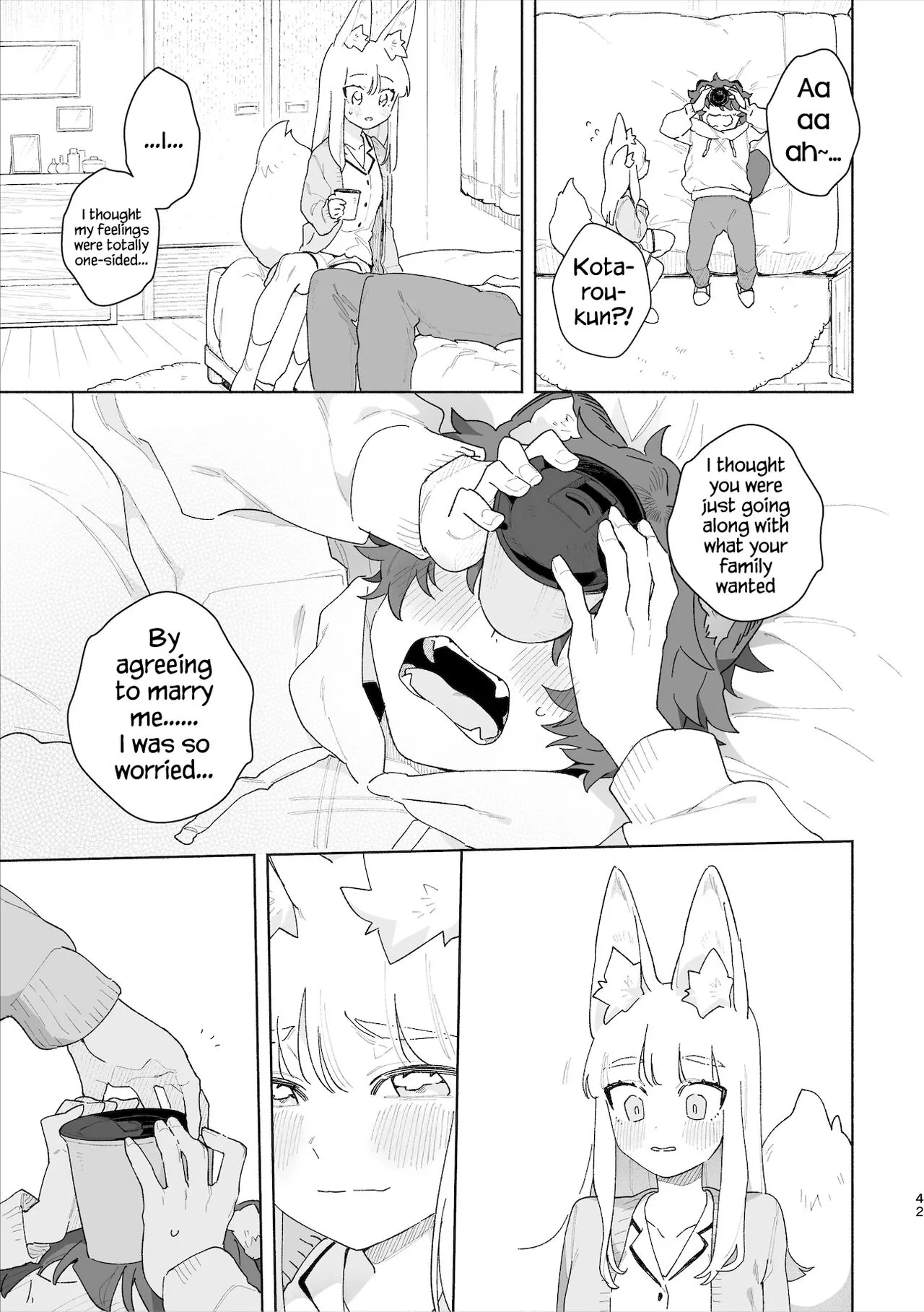 Otoko ga Uke - Kitsune-chan X Tanuki-kun | ♂ ga uke. Kitsune-chan × tanuki-kun | Page 43