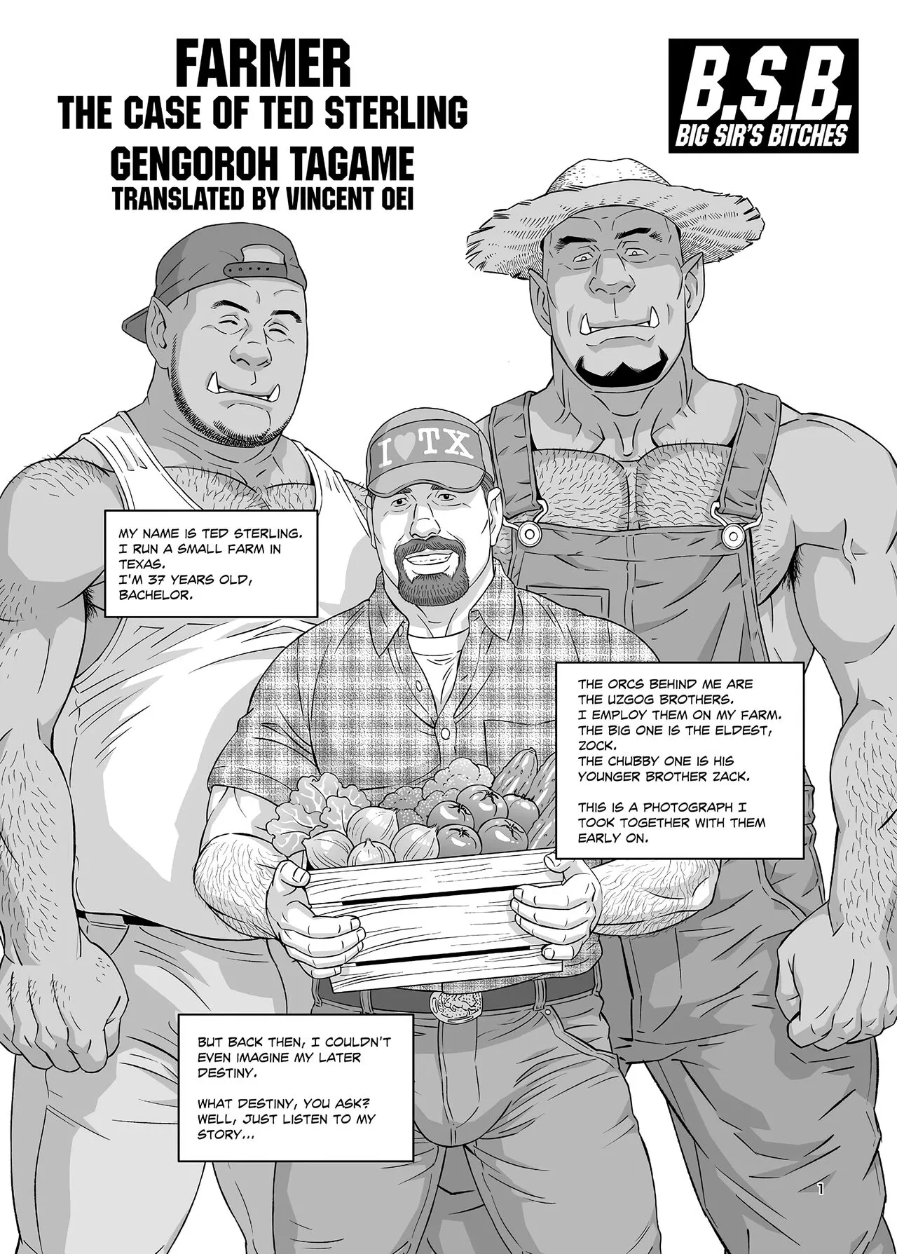 Tagame Gengoroh] B.S.B. Big Sir's Bitches : A Farmer - In the Case of Ted Sterling | Page 2