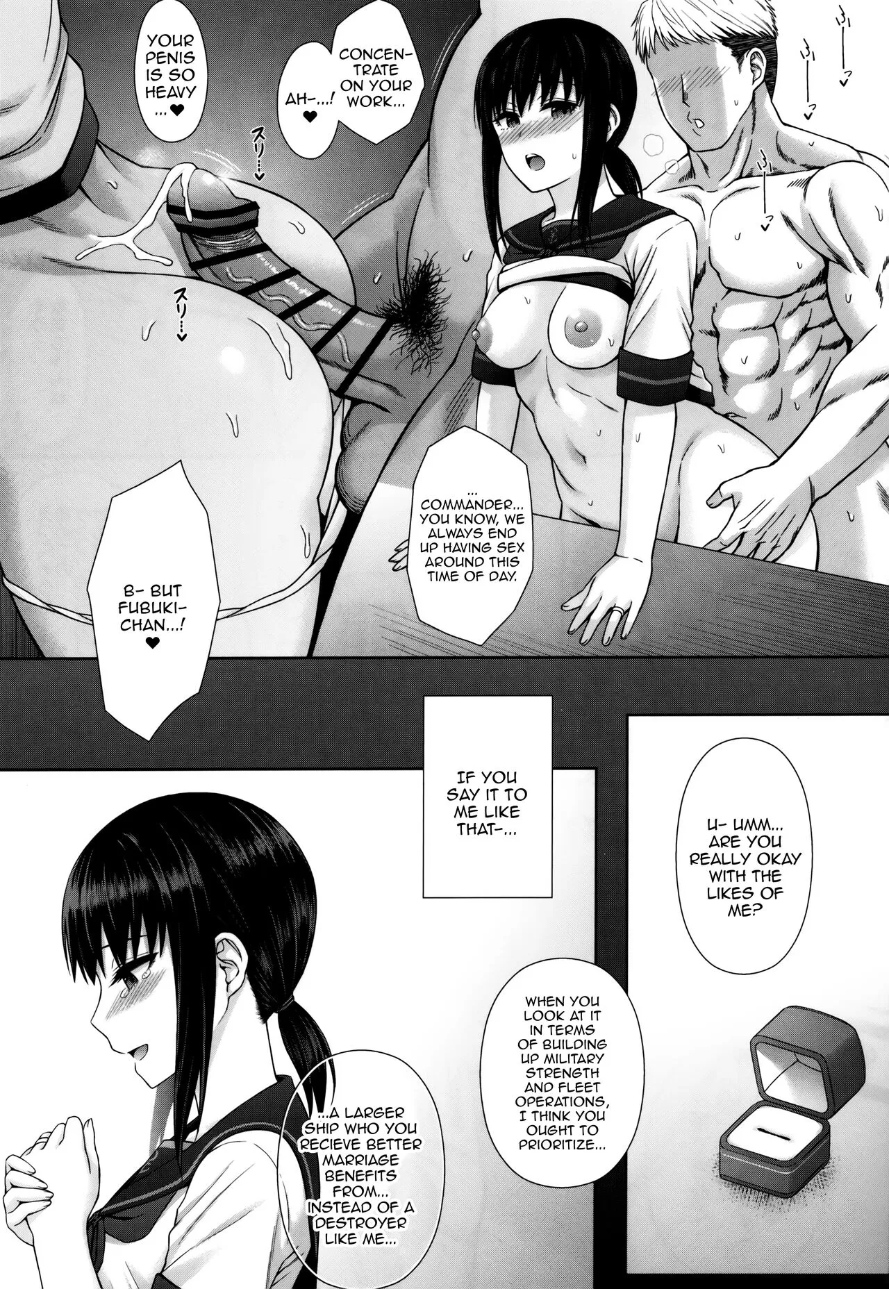 JC Kanmusu Fubuki-Chan ni Honki de Ninshin Shite Morau Hanashi. | Story About Seriously Impregnating Fubuki-chan, The JC Shipgirl    | Page 6