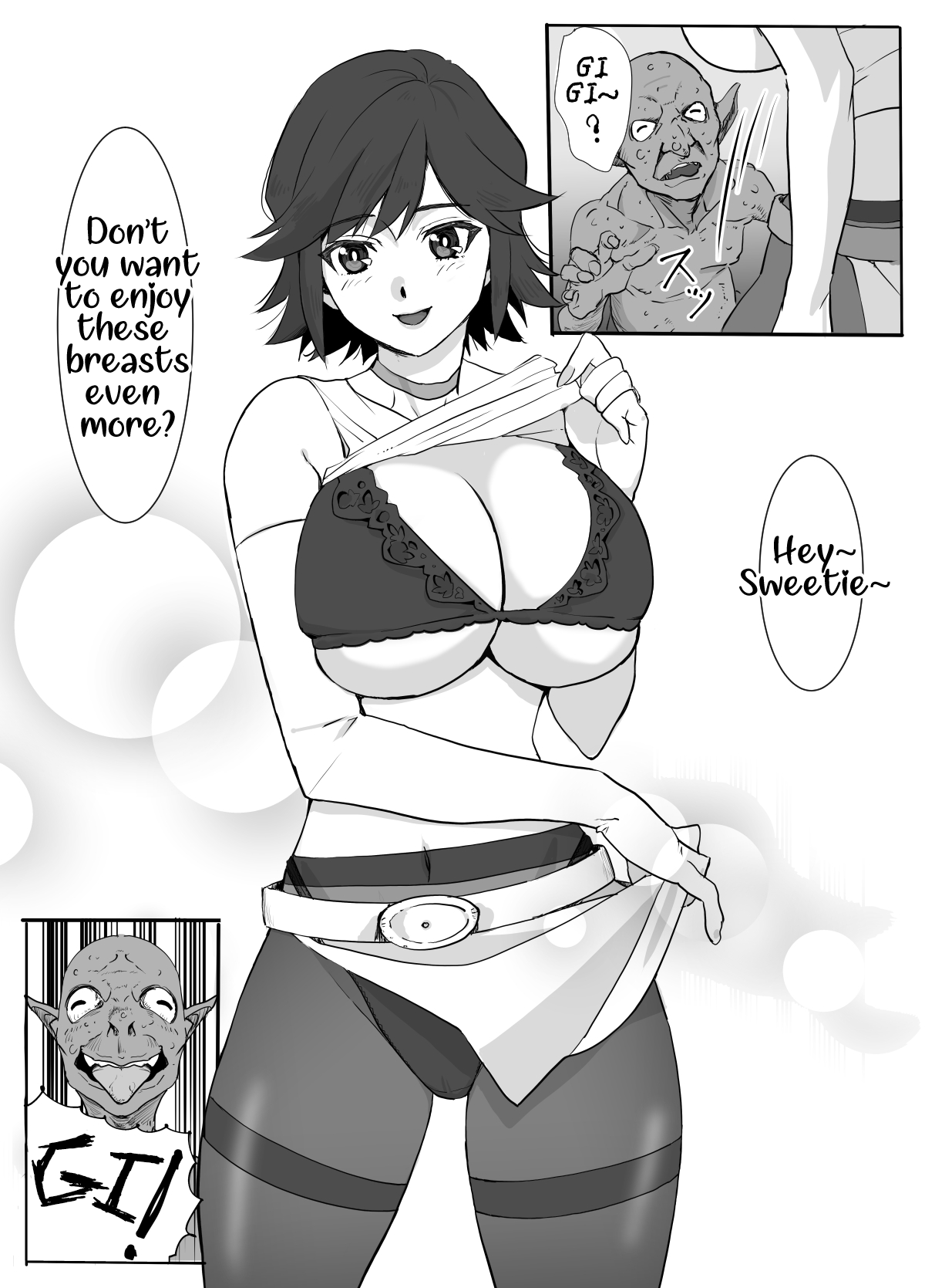 Hitozuma Boukensha Doukutsu ~Teikyuu Monster Oppai Houshi~ | Married Adventurer Cave Adventuring ~Low Rank Monsters Boob Service~ | Page 9