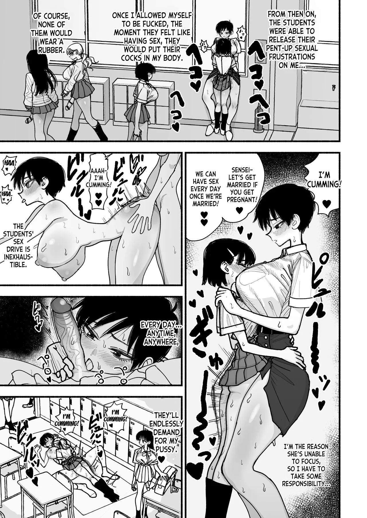 Futanari Joshikou no Onaho ~Itsudemo Sex Sasete Kureru Kiyowa de Yasashii Koushinchou Kyonyuu Sensei~ | Page 35