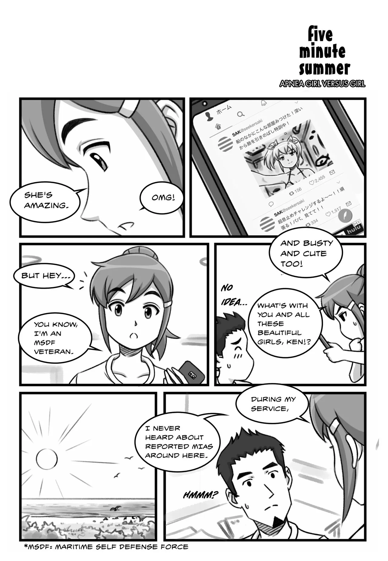 Apnea Girl Versus Girl | Page 71