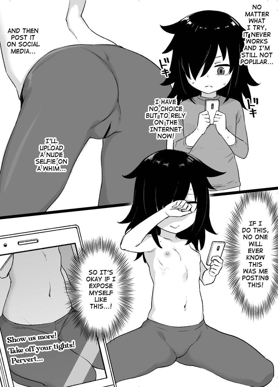 [Kusayarou] Watamote Kuroki Tomoko Bitch-ka Manga | Watamote Tomoko Kuroki Bitchification Manga (Watashi ga Motenai no wa Dou Kangaetemo Omaera ga Warui!) [English]'s first page